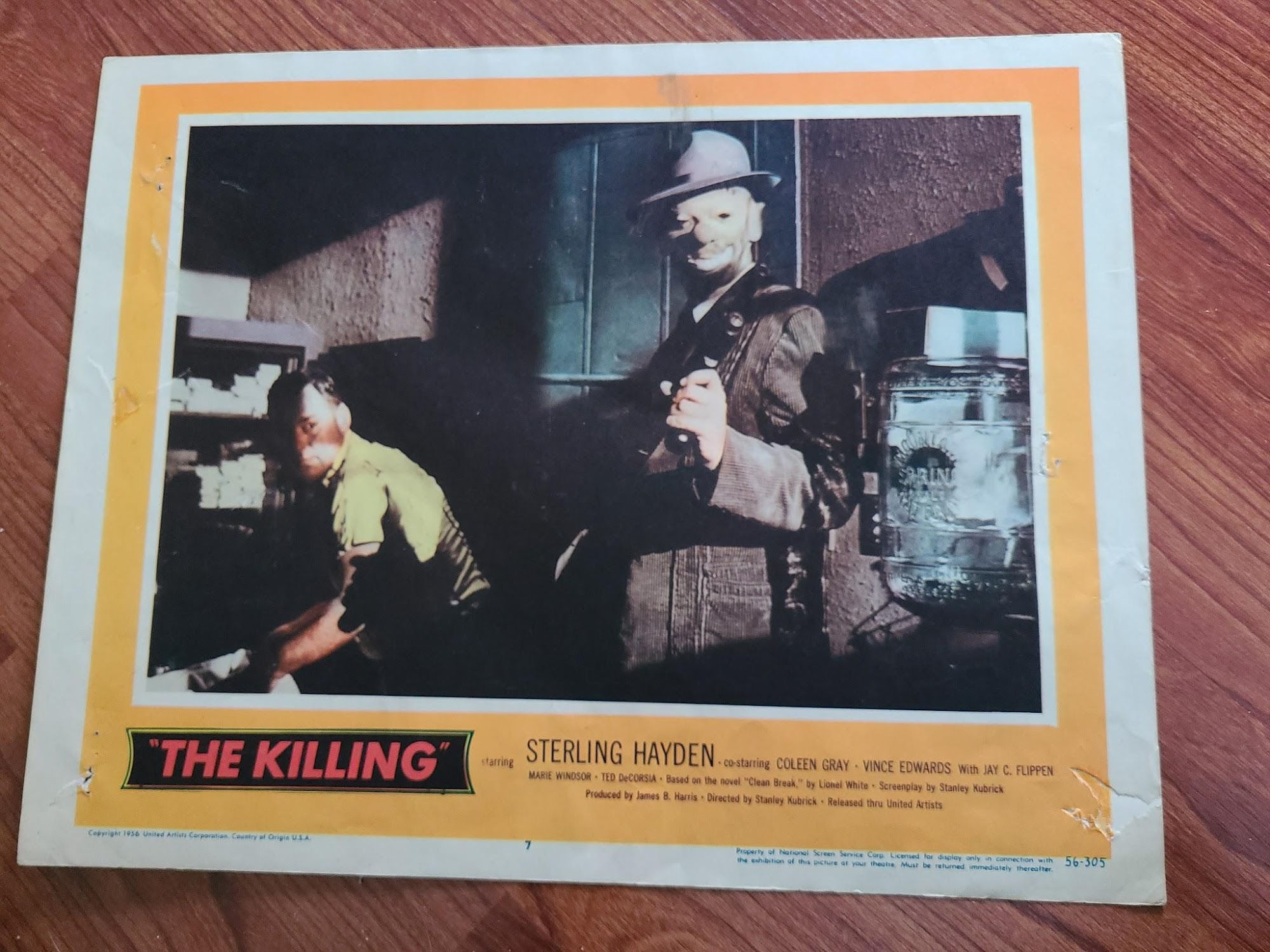 The Killing 1956 General Lobby Cards