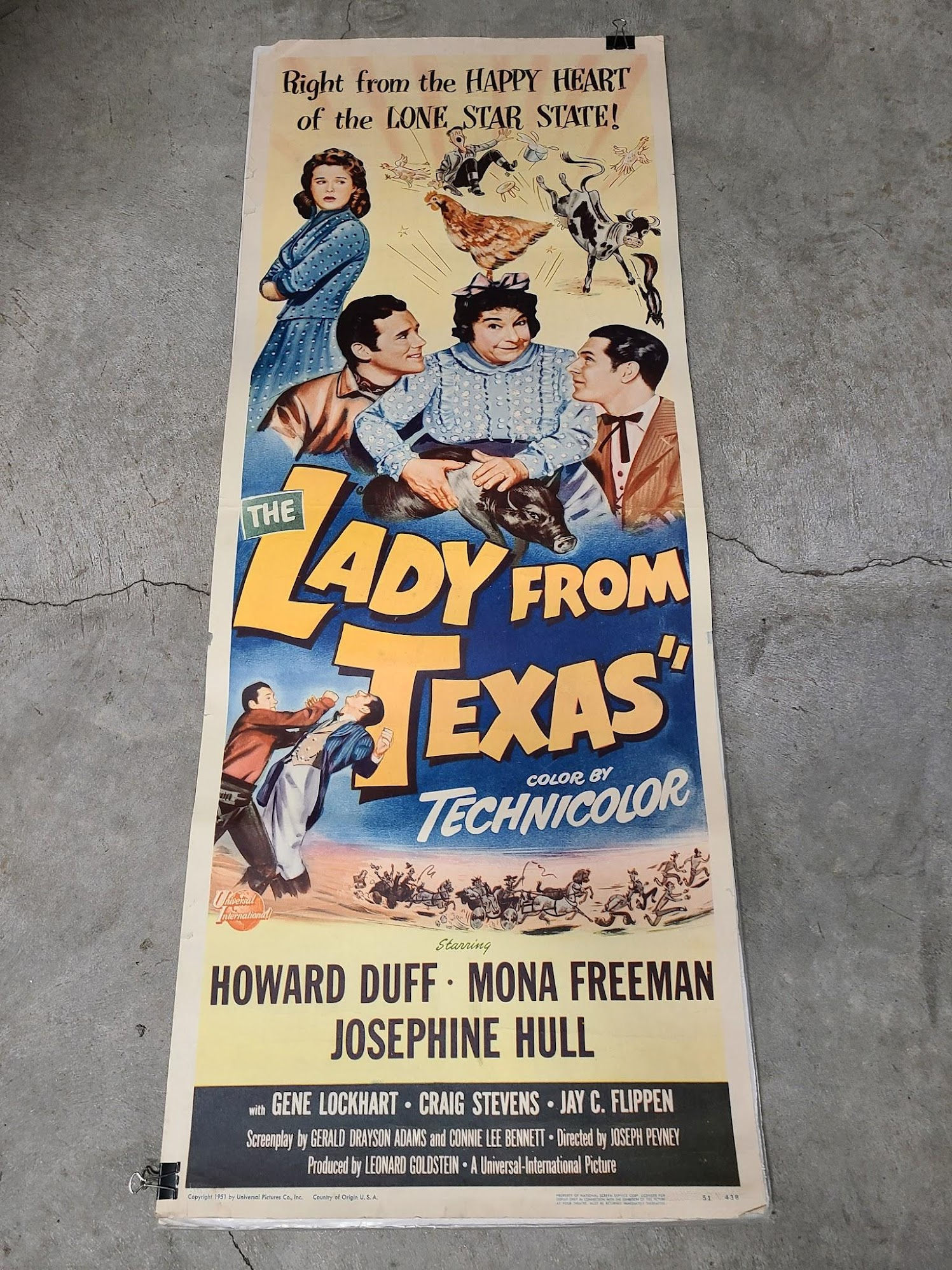 The Lady From Texas 1951 Inserts