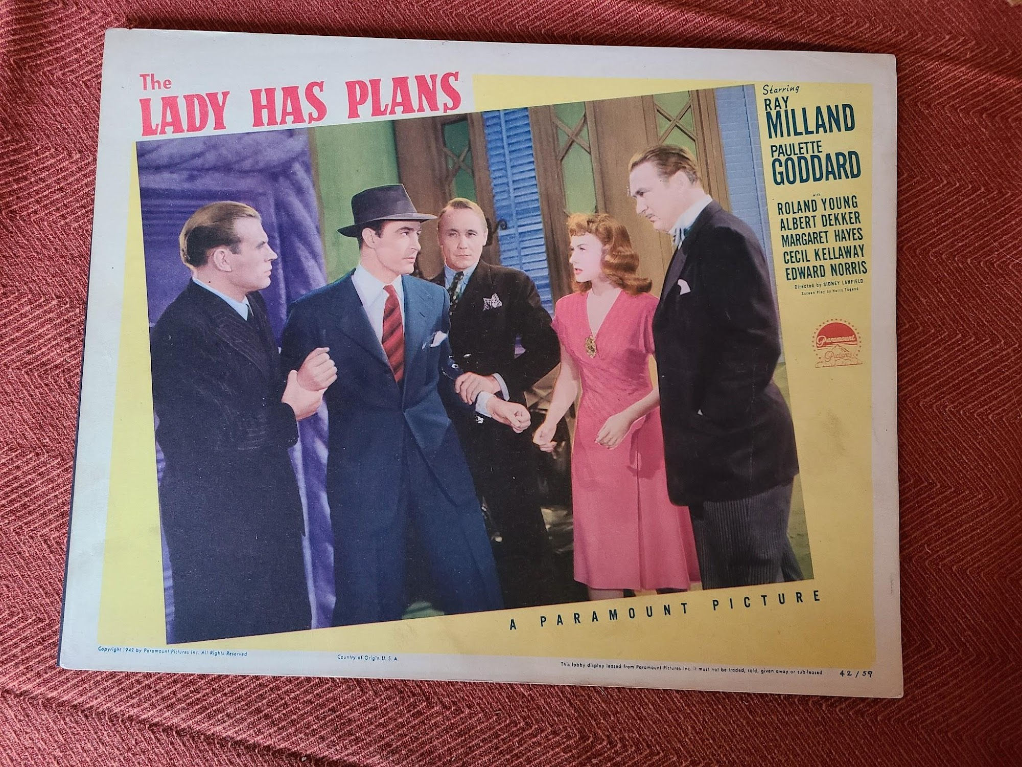 The Lady Has Plans 1942 General Lobby Cards
