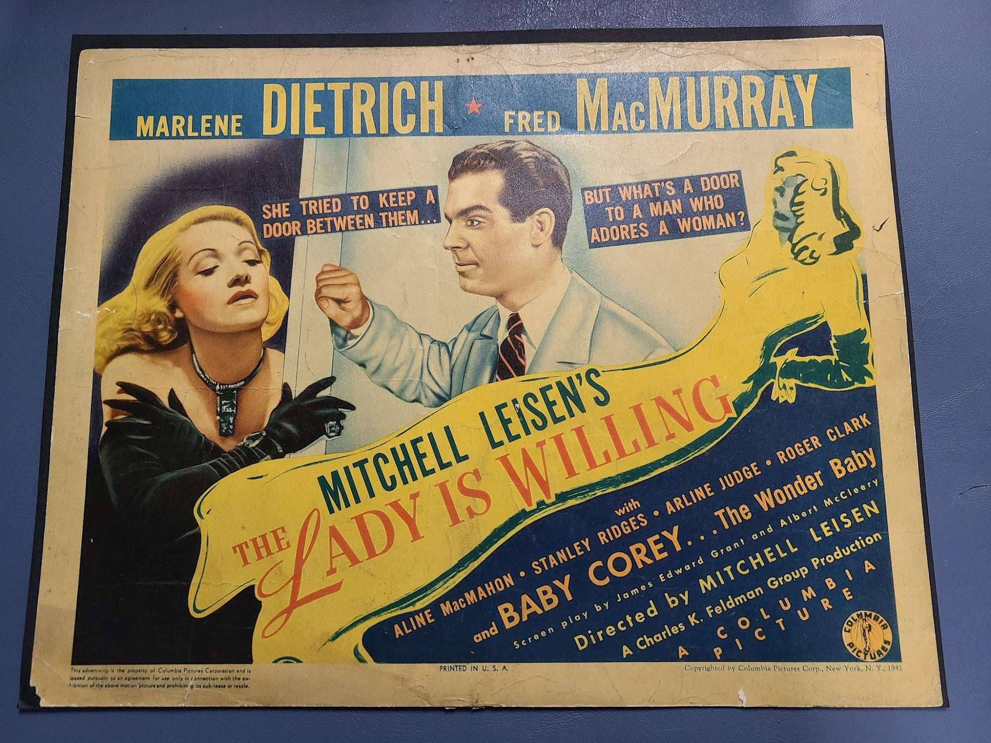 The Lady Is Willing 1942 Title Cards