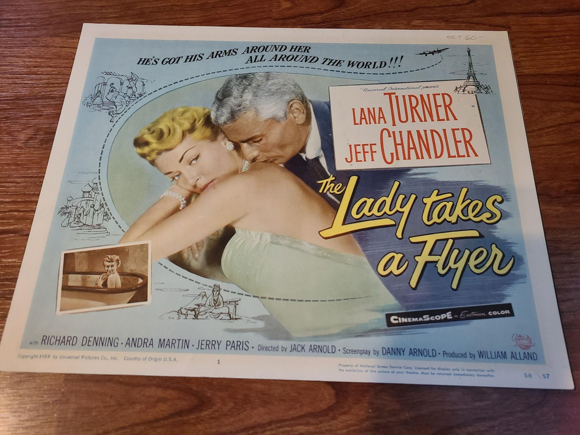 The Lady Takes A Flyer 1958 Title Cards