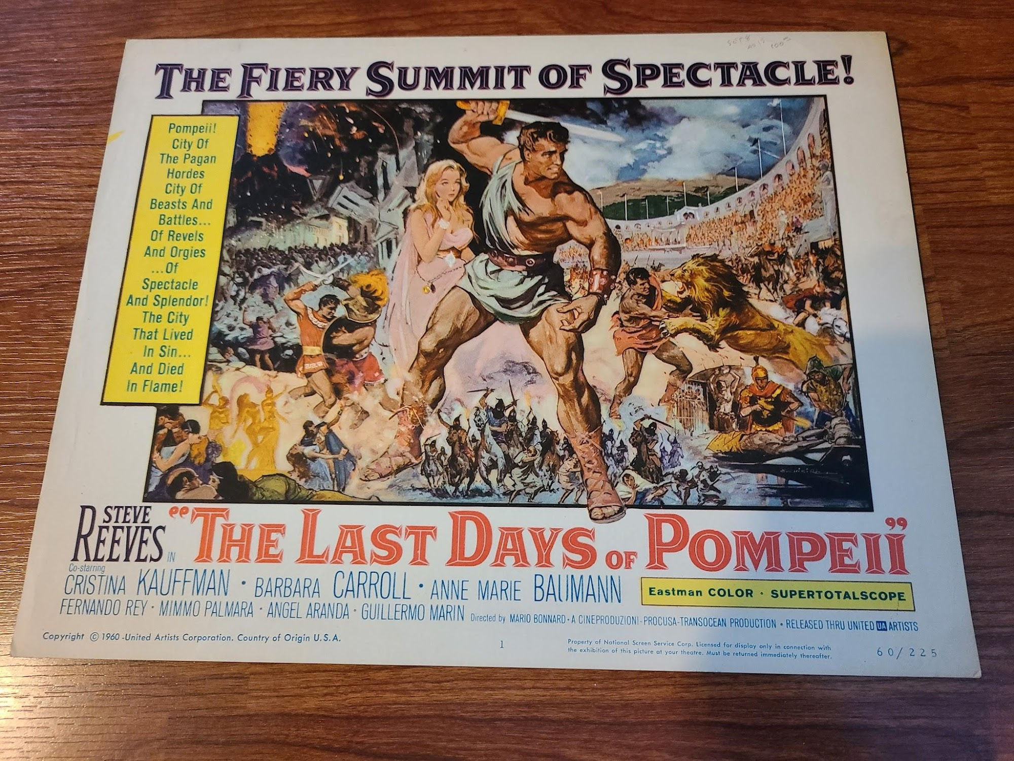 The Last Days Of Pompeii 1960 Title Cards