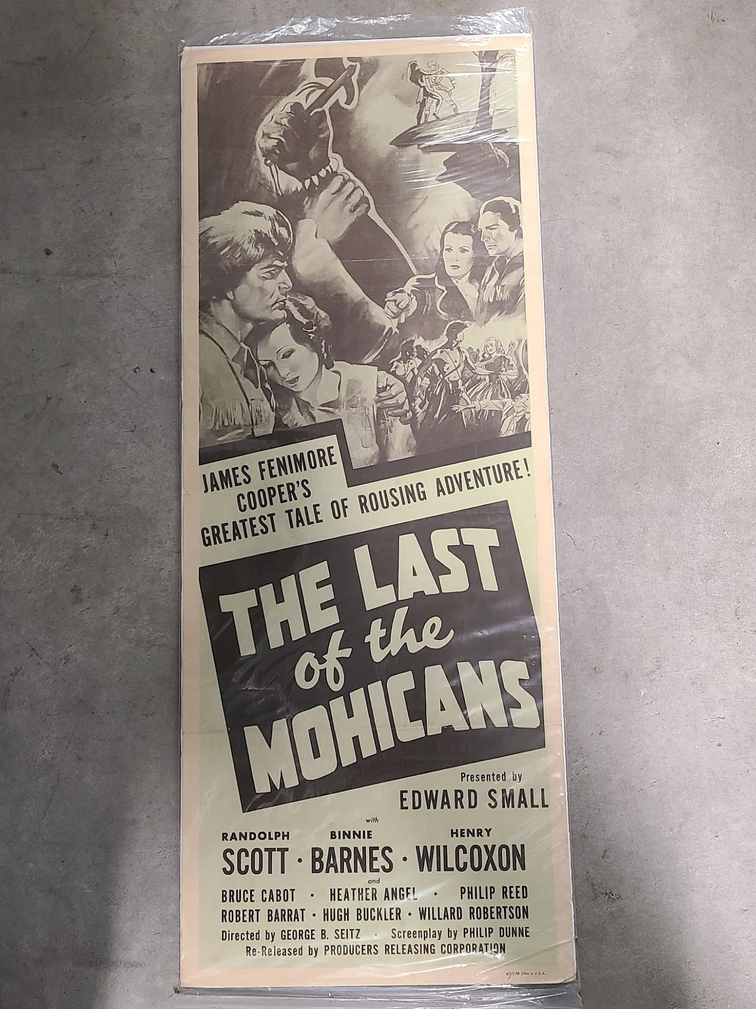 The Last Of The Mohicans 1936 Inserts