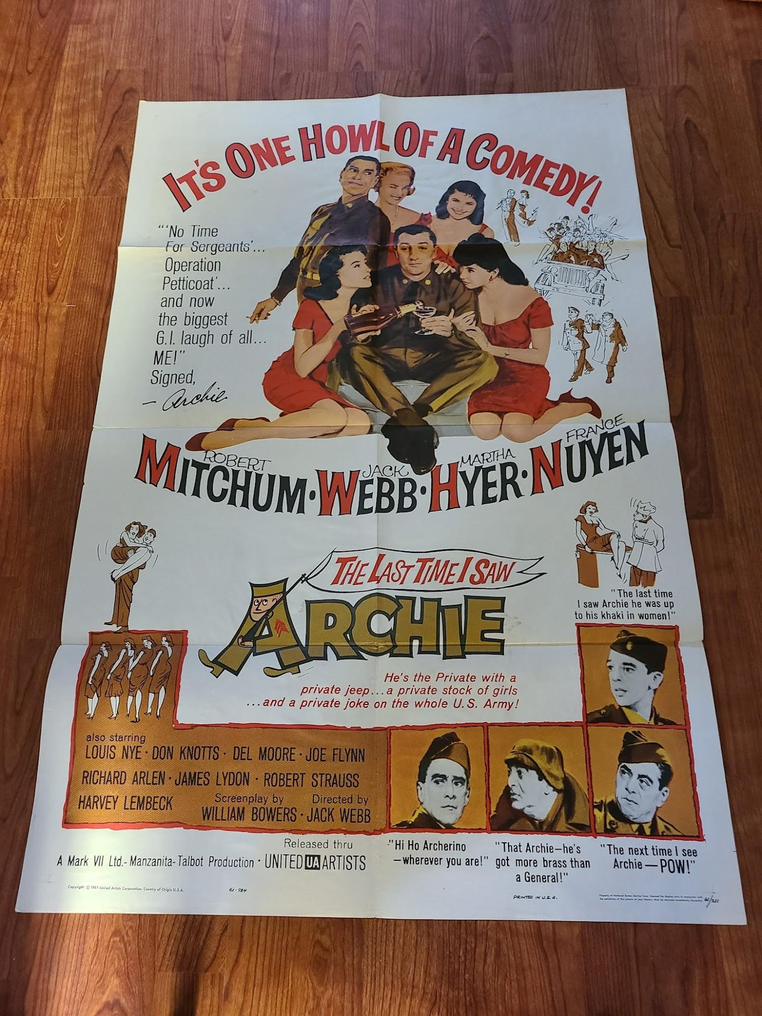 The Last Time I Saw Archie 1961 1 Sheets/US