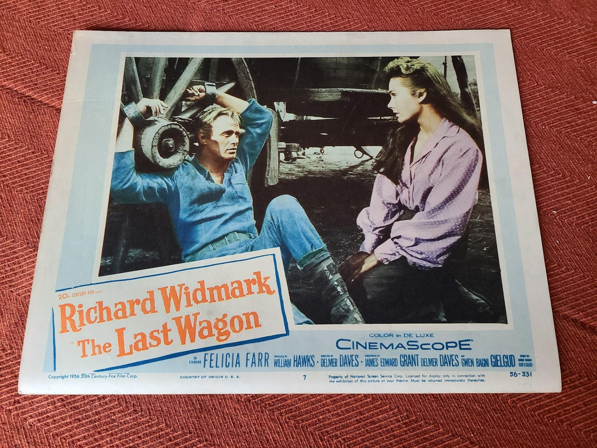 The Last Wagon 1956 Western Lobby Cards