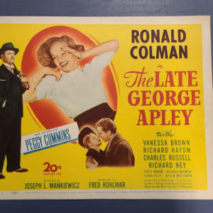 The Late George Apley 1947 Title Cards
