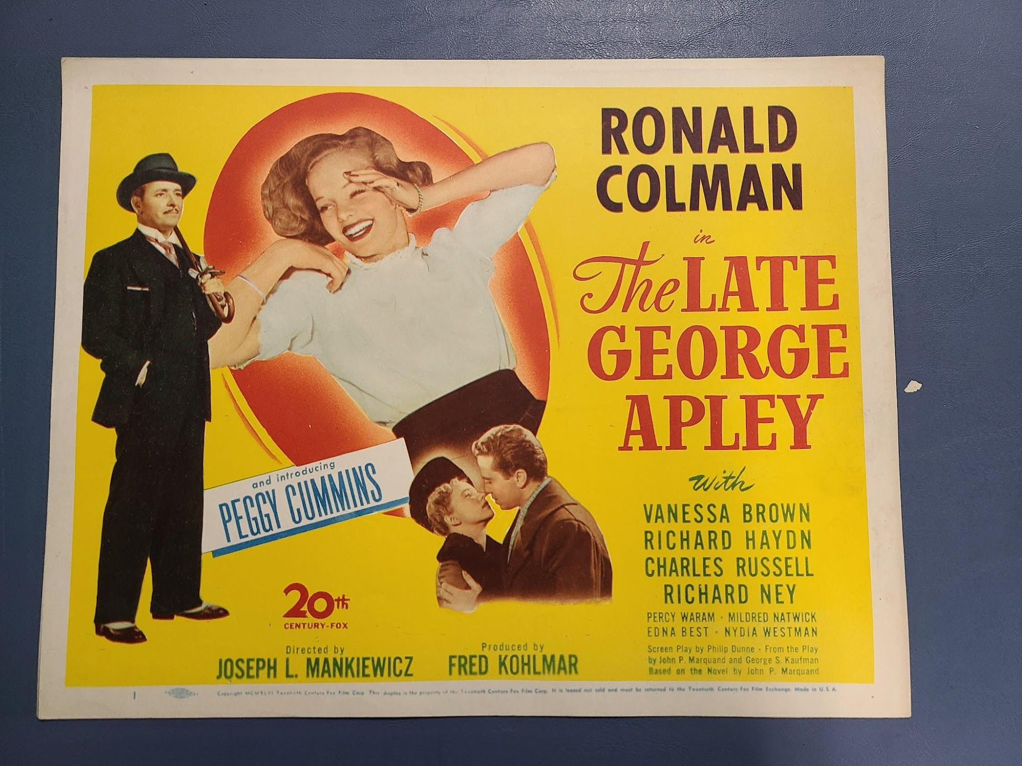 The Late George Apley 1947 Title Cards
