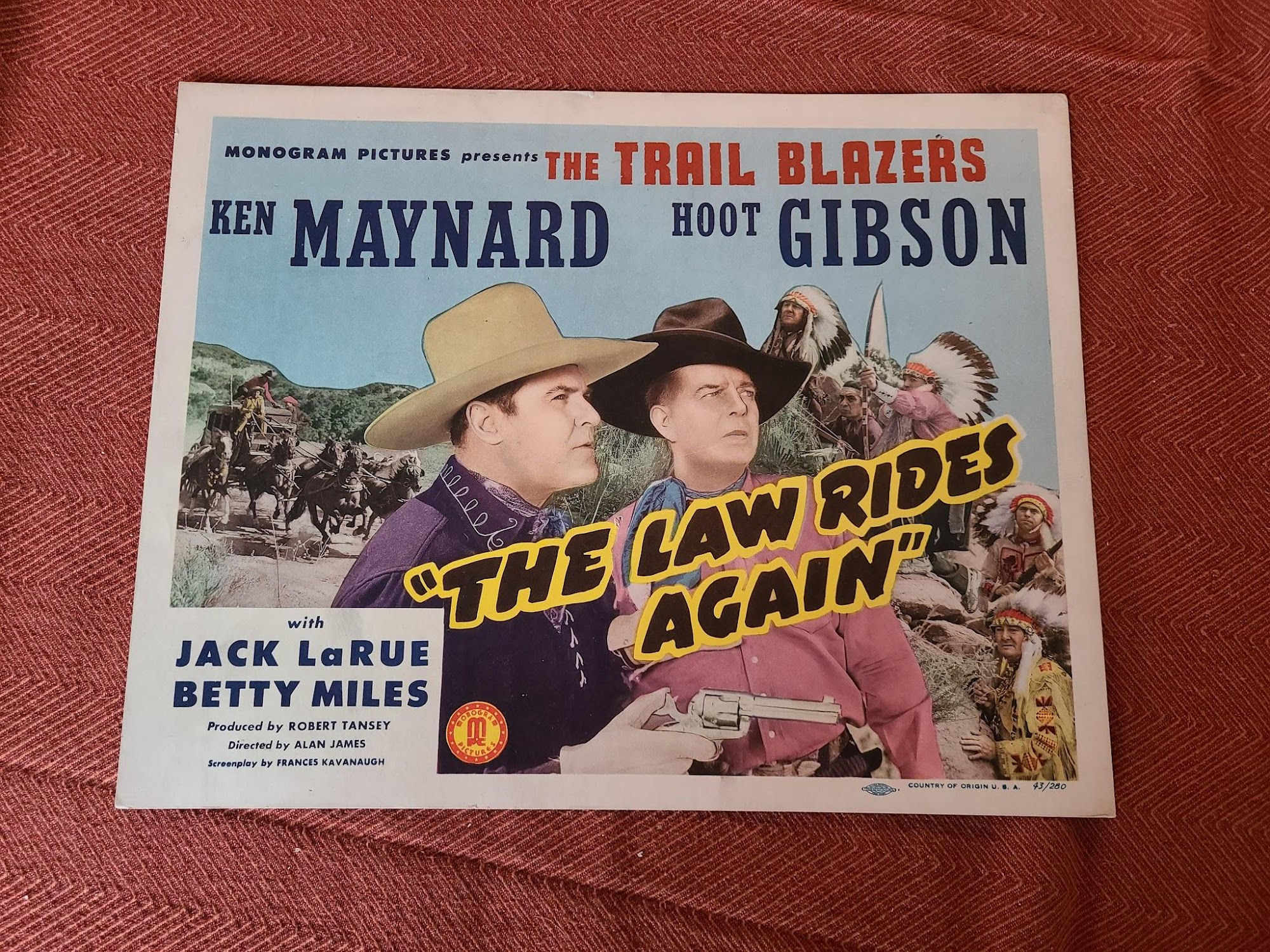 The Law Rides Again 1943 Western Lobby Cards