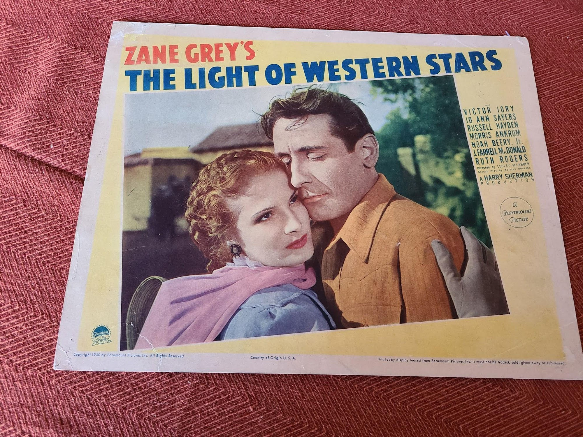 The Light Of Western Skies 1940 Western Lobby Cards