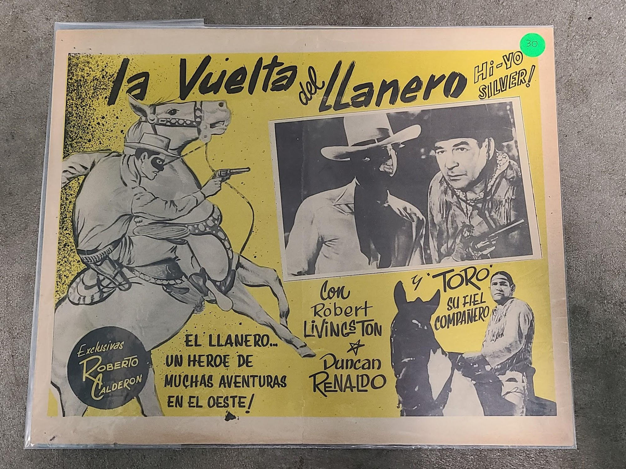 The Lone Ranger 1938 Mexican Lobby Cards