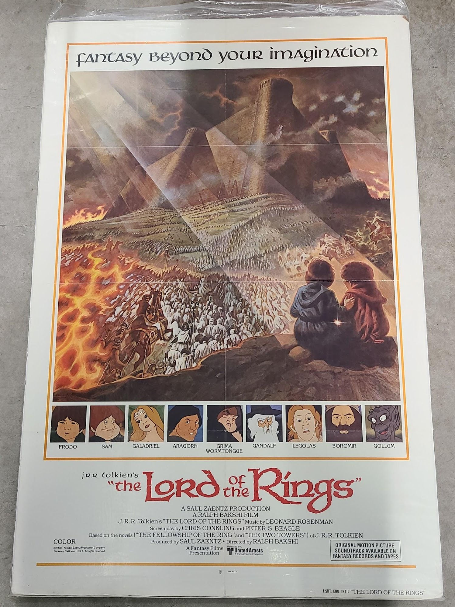 The Lord Of The Rings 1978 1 Sheets/US