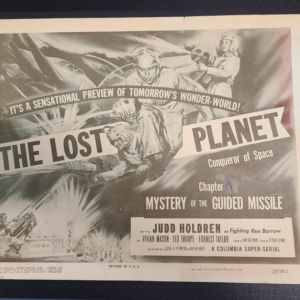 The Lost Planet 1953 Serial Lobby Cards