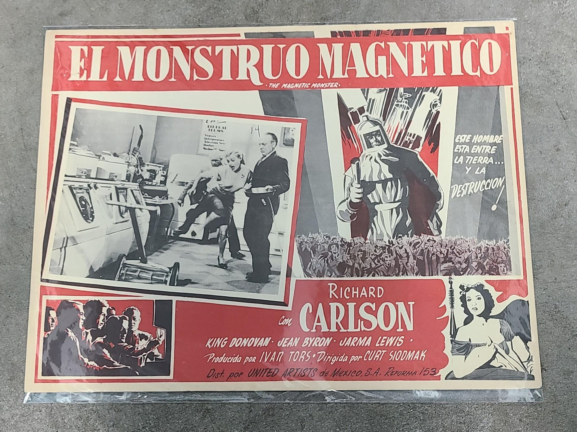 The Magnetic Monster 1953 Mexican Lobby Cards