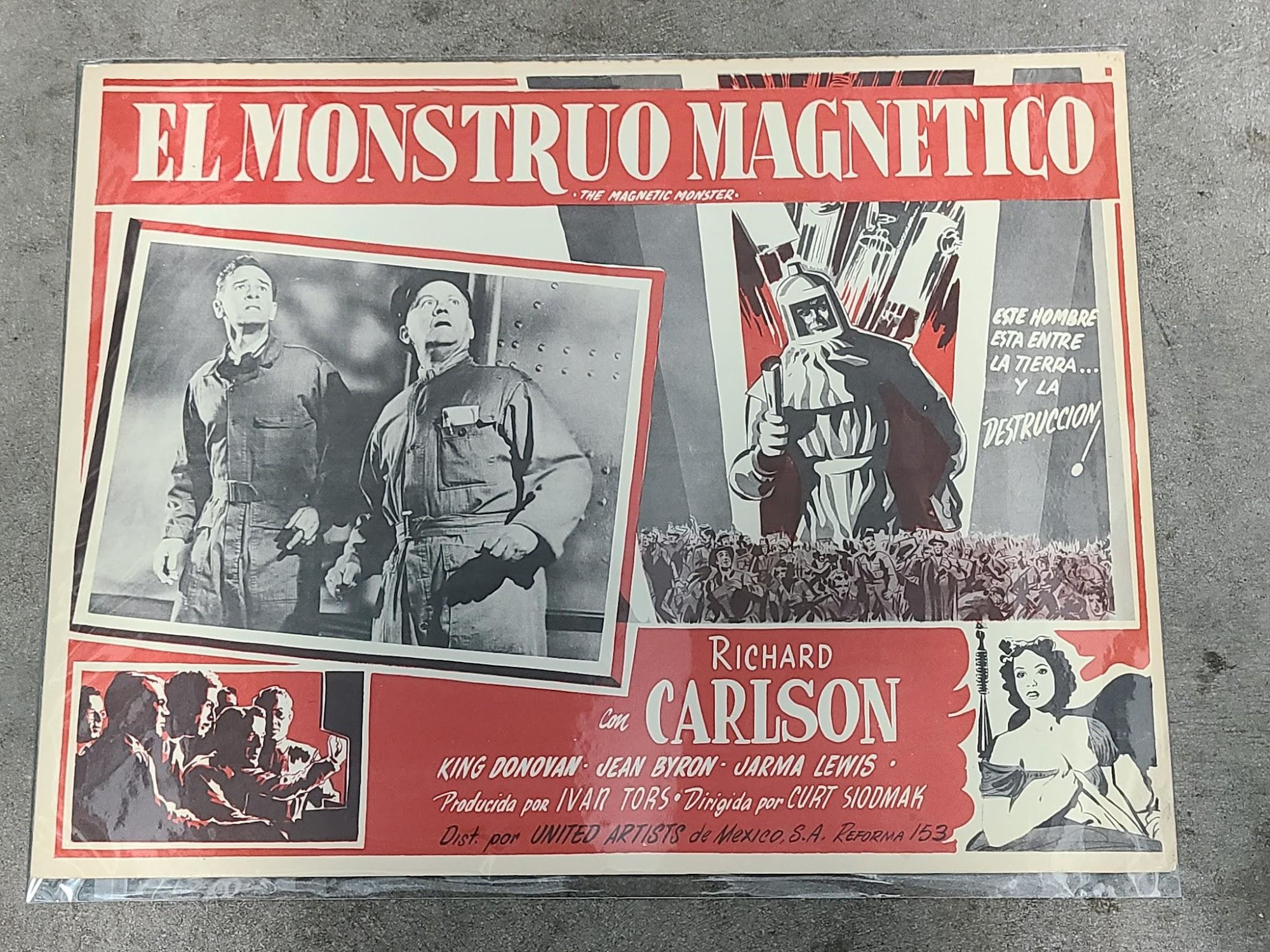The Magnetic Monster 1953 Mexican Lobby Cards