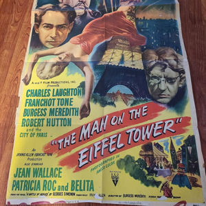 The Man on the Eiffel Tower 1951 1 Sheets/US
