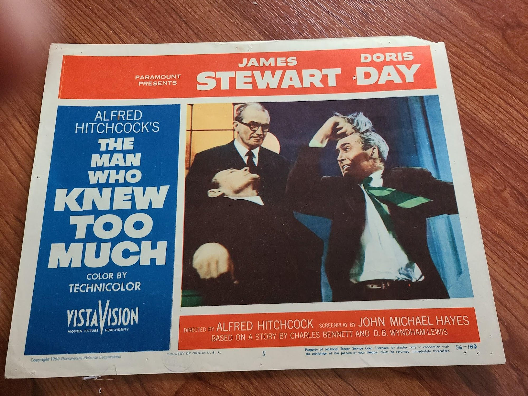 The Man Who Knew Too Much 1956 General Lobby Cards