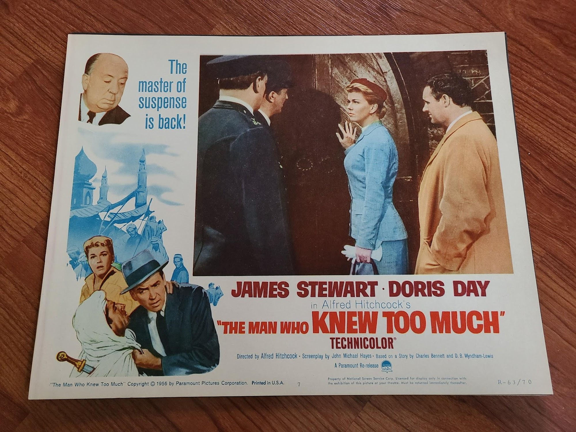 The Man Who Knew Too Much 1956 General Lobby Cards