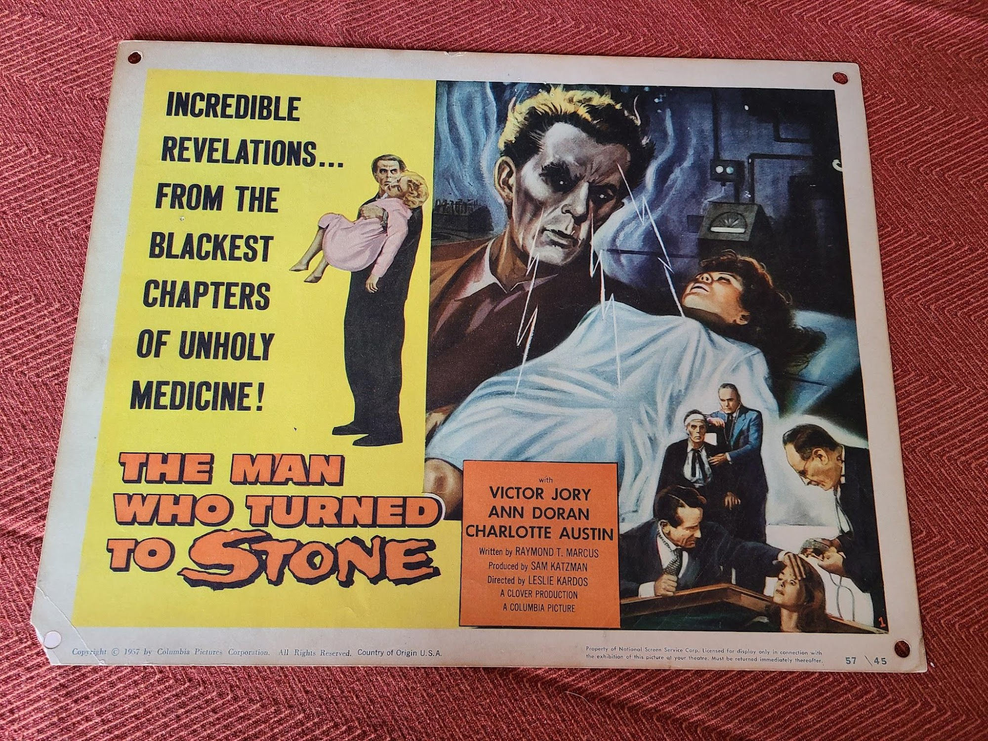 The Man Who Turned To Stone 1957 Scifi/Horror