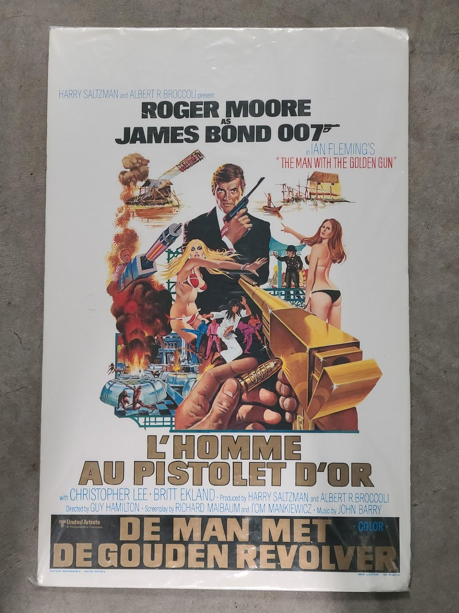 The Man With The Golden Gun 1974 Belgium
