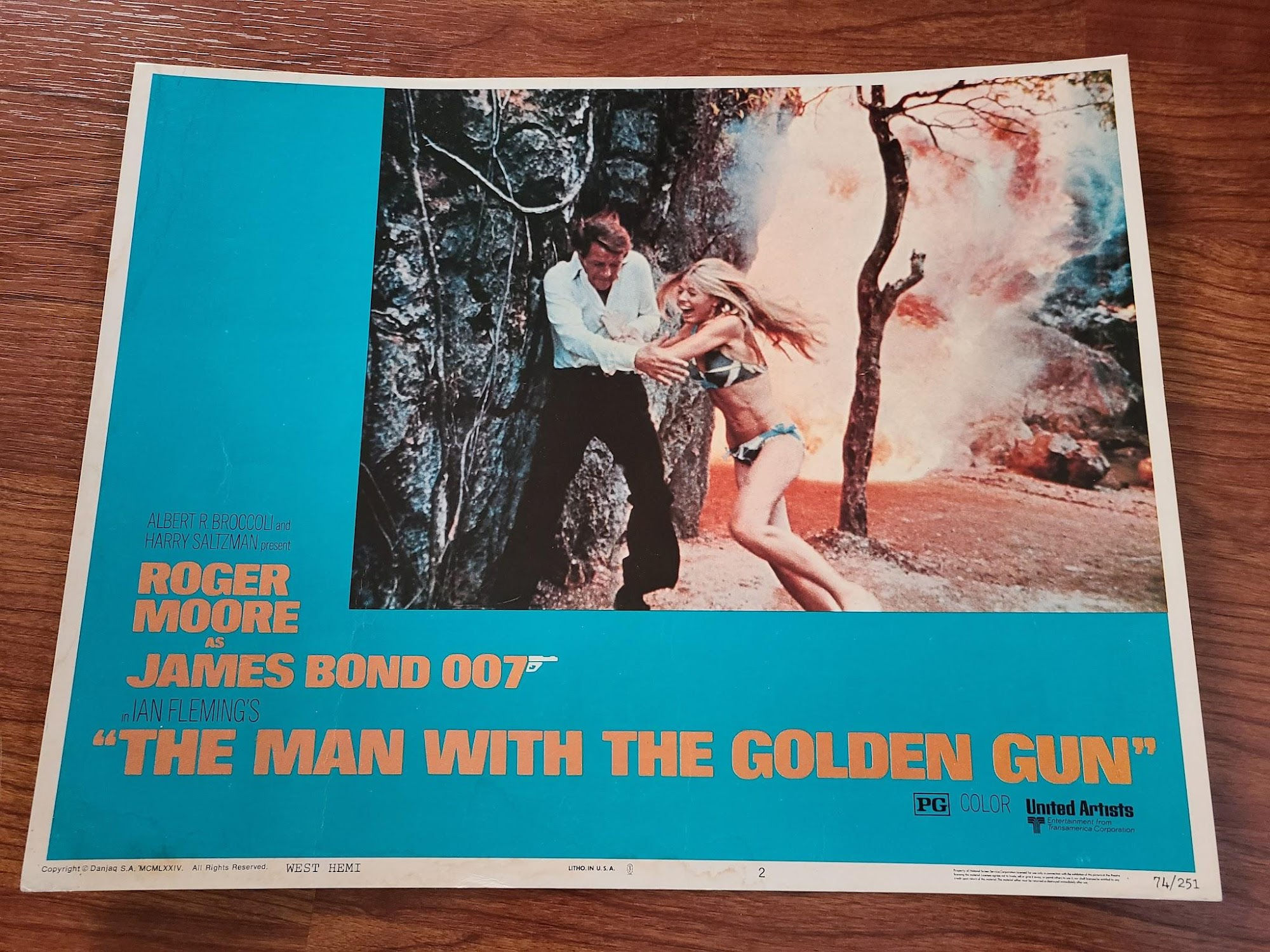 The Man With The Golden Gun 1974 General Lobby Cards