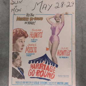 The Marriage Go Round 1961 Window Cards