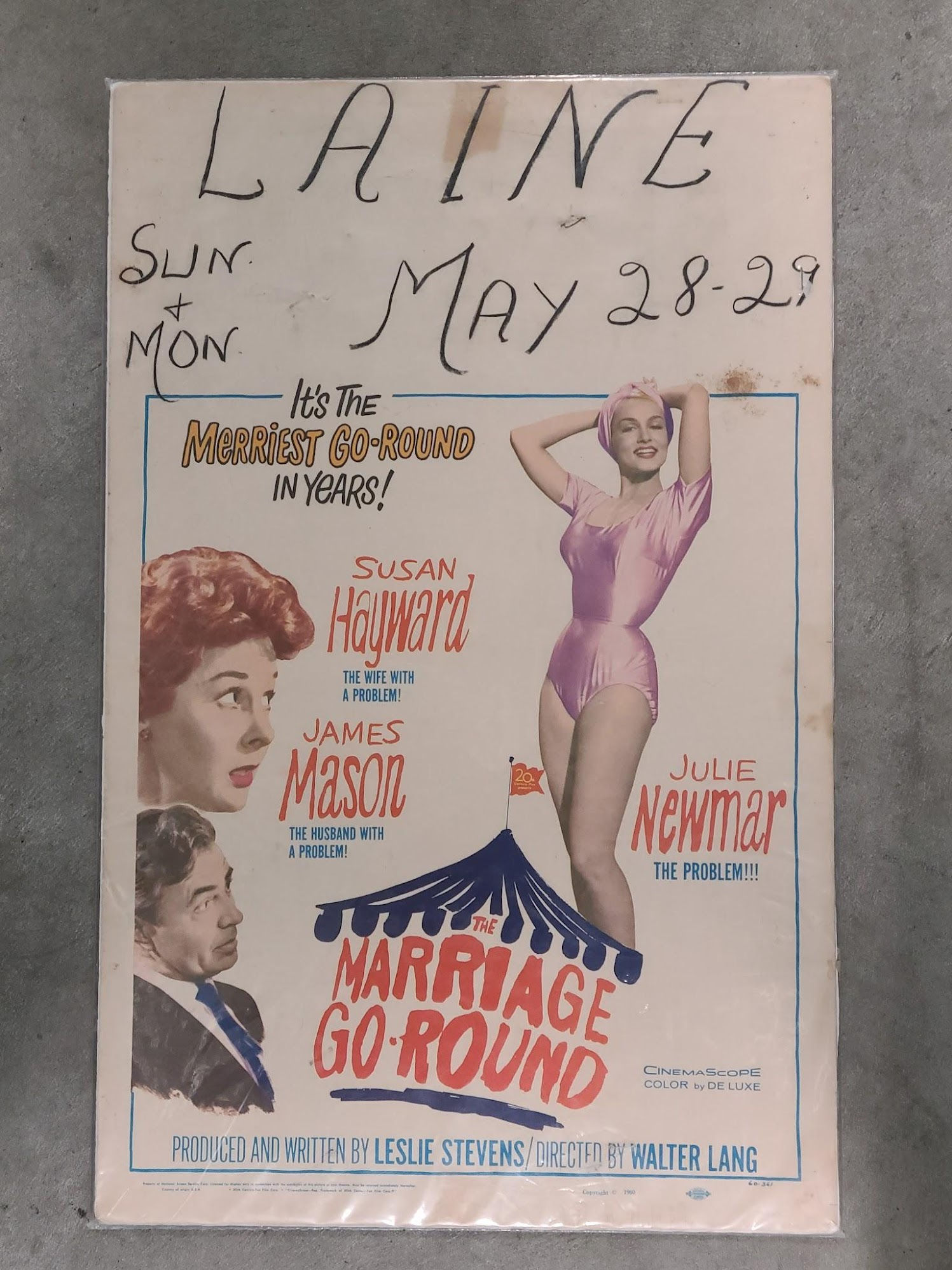 The Marriage Go Round 1961 Window Cards