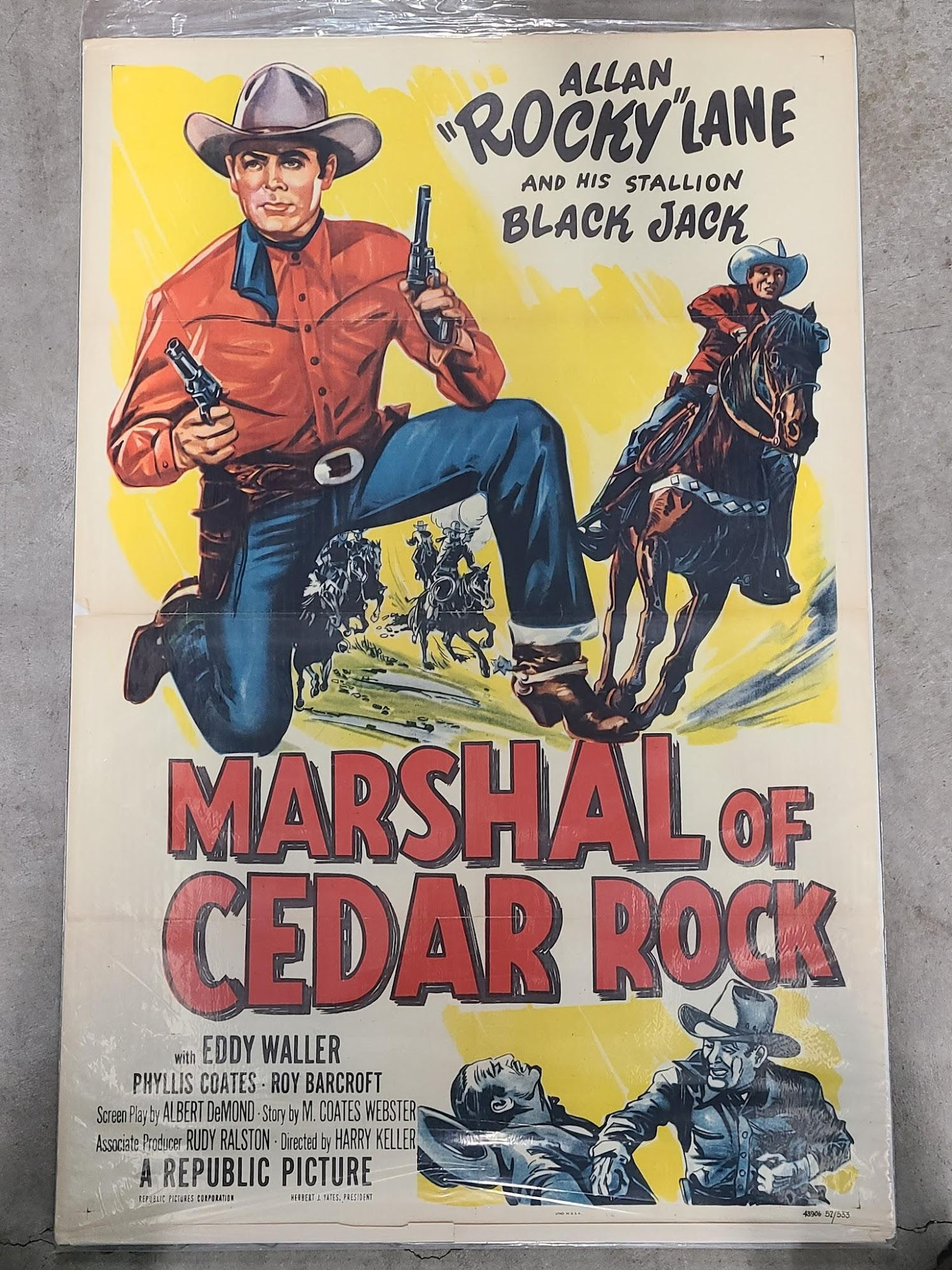 The Marshal Of Cedar Rock 1952 1 Sheets/US