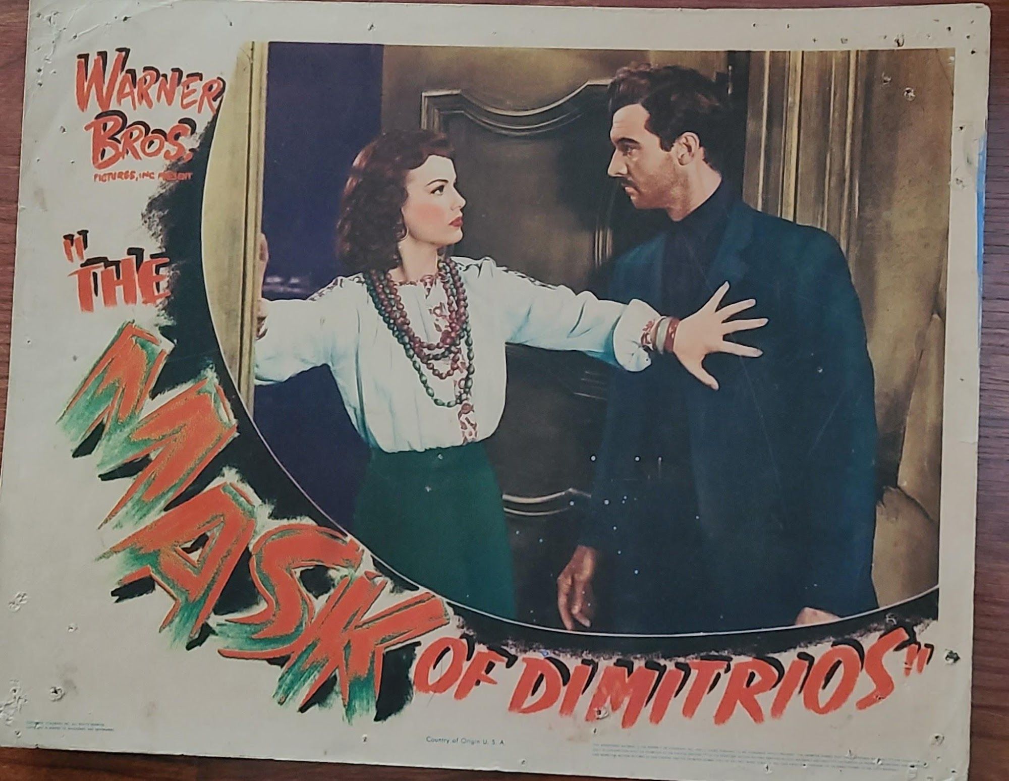 The Mask Of Dimitrios 1944 General Lobby Cards