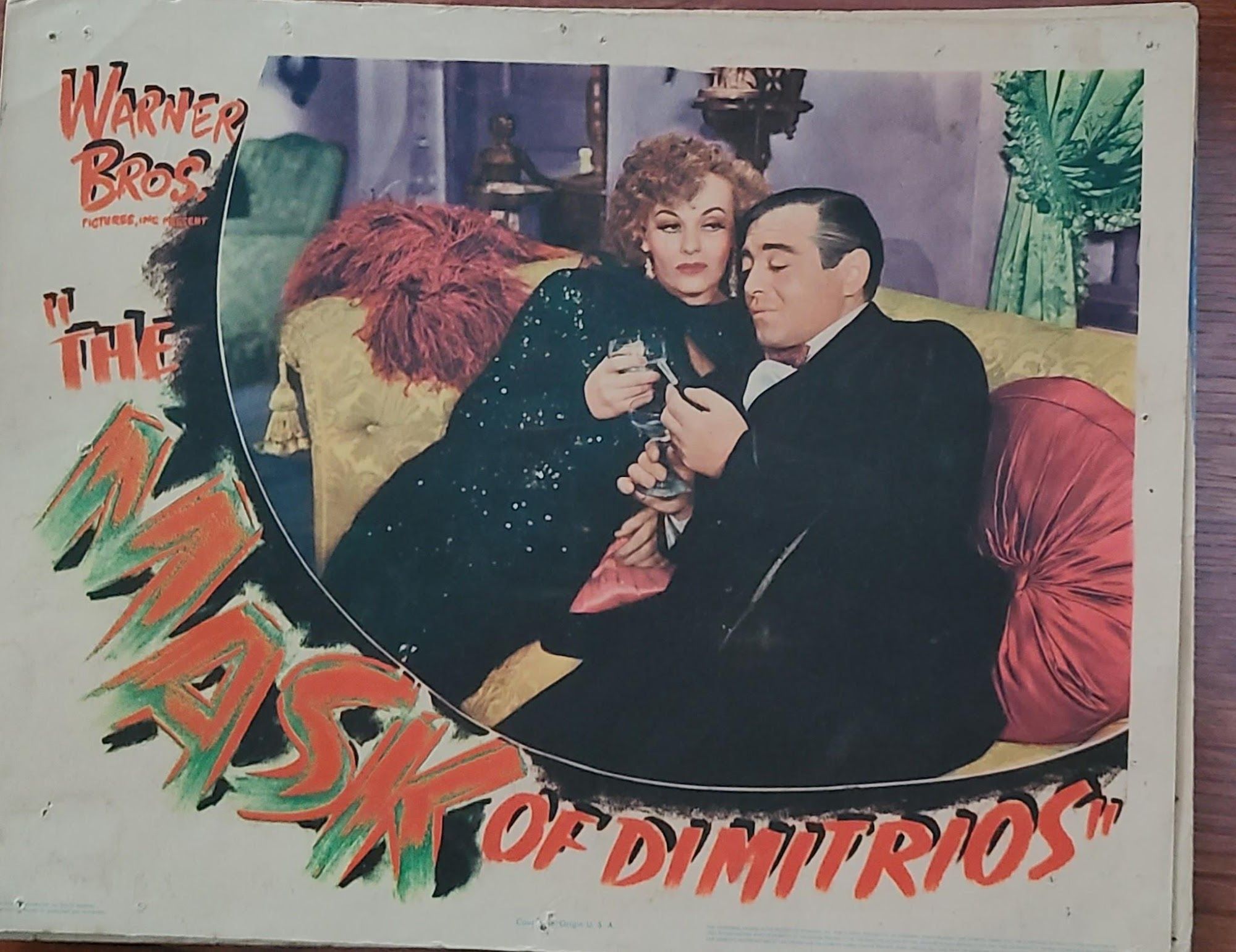 The Mask Of Dimitrios 1944 General Lobby Cards