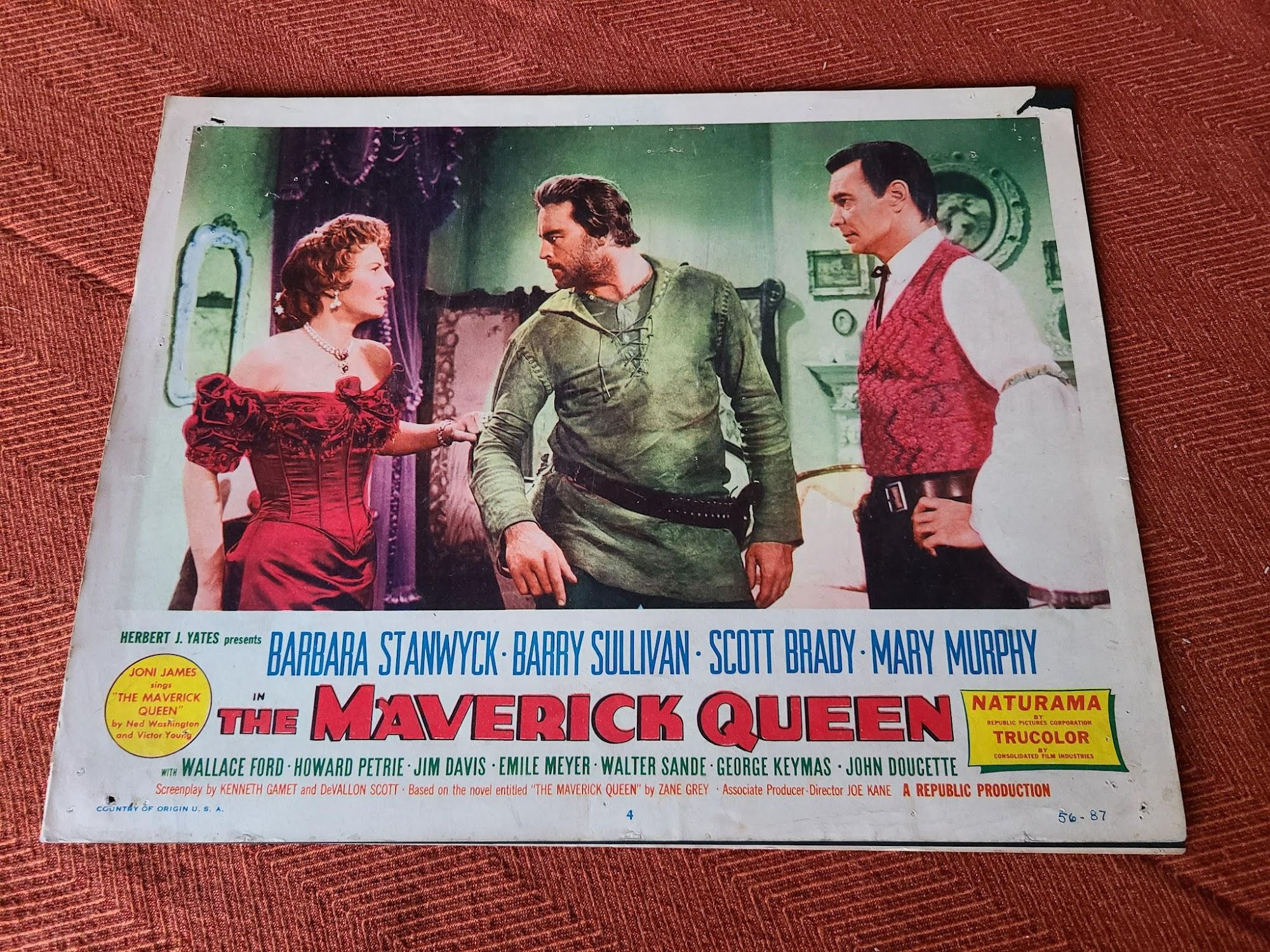 The Maverick Queen 1956 Western Lobby Cards