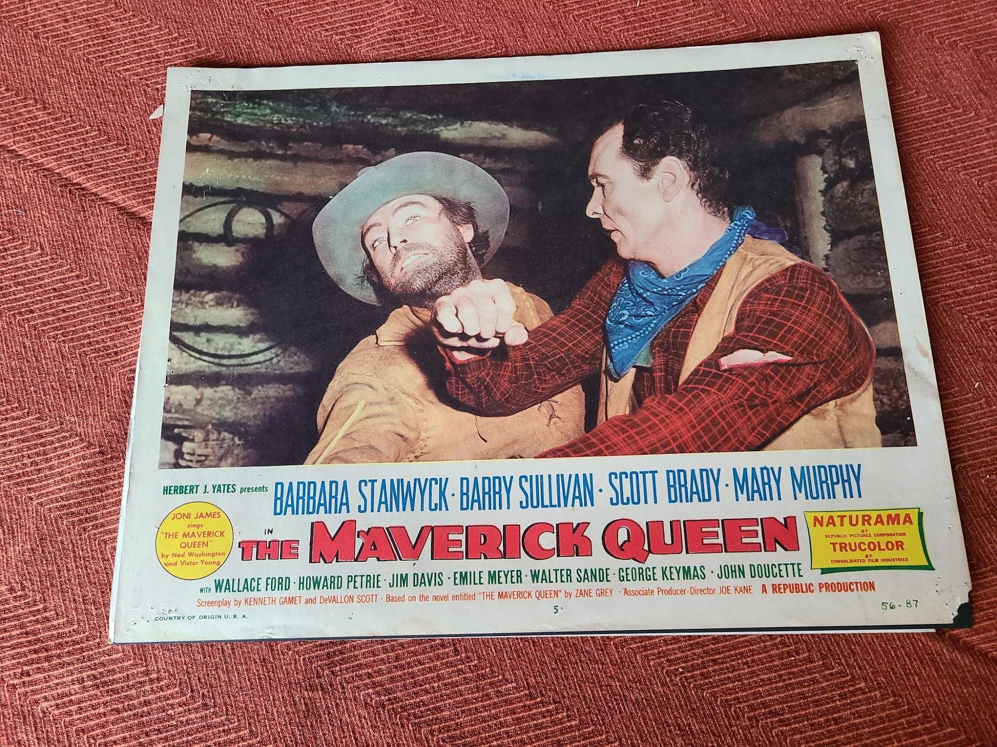 The Maverick Queen 1956 Western Lobby Cards