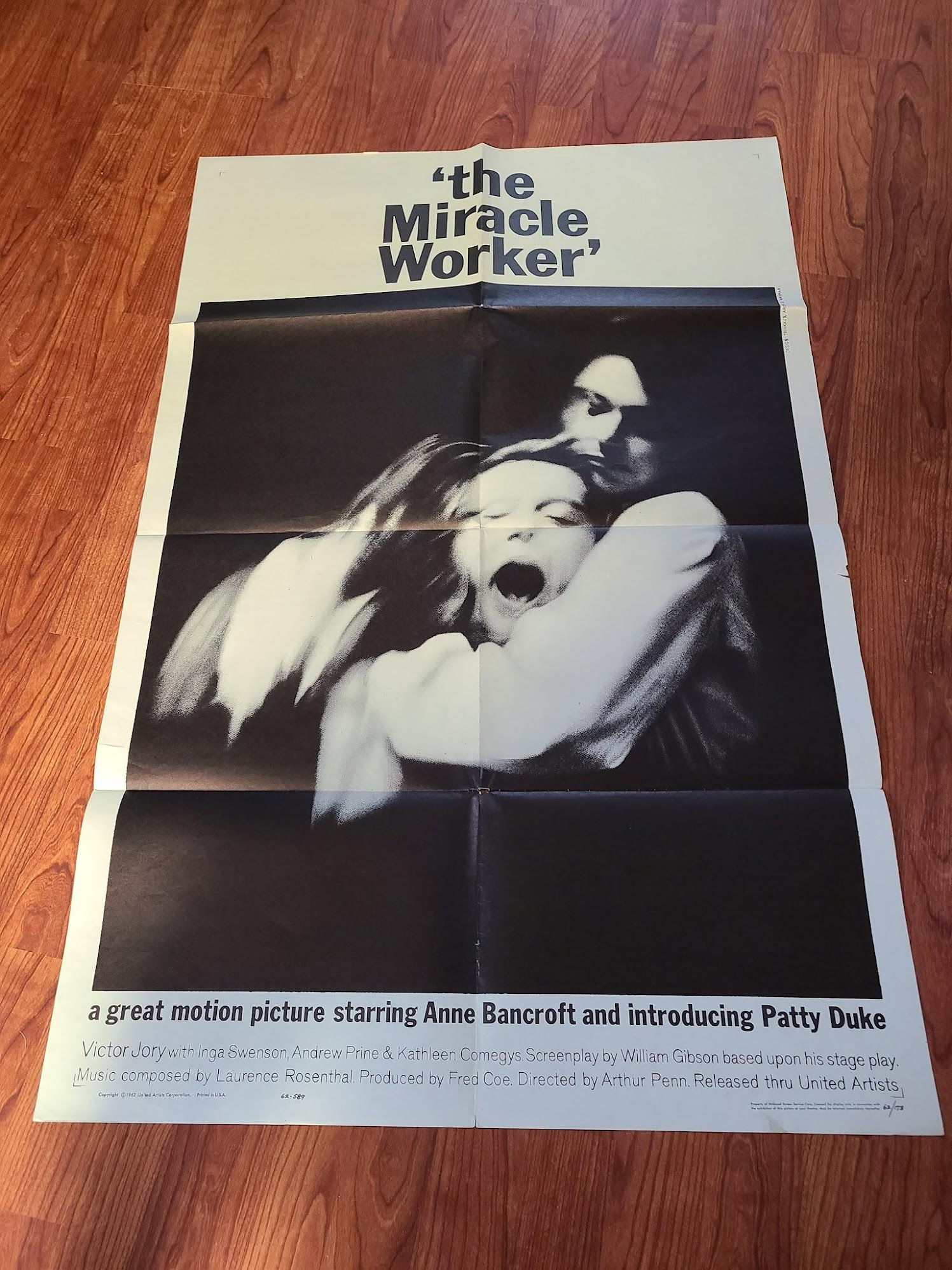 The Miracle Worker 1962 1 Sheets/US