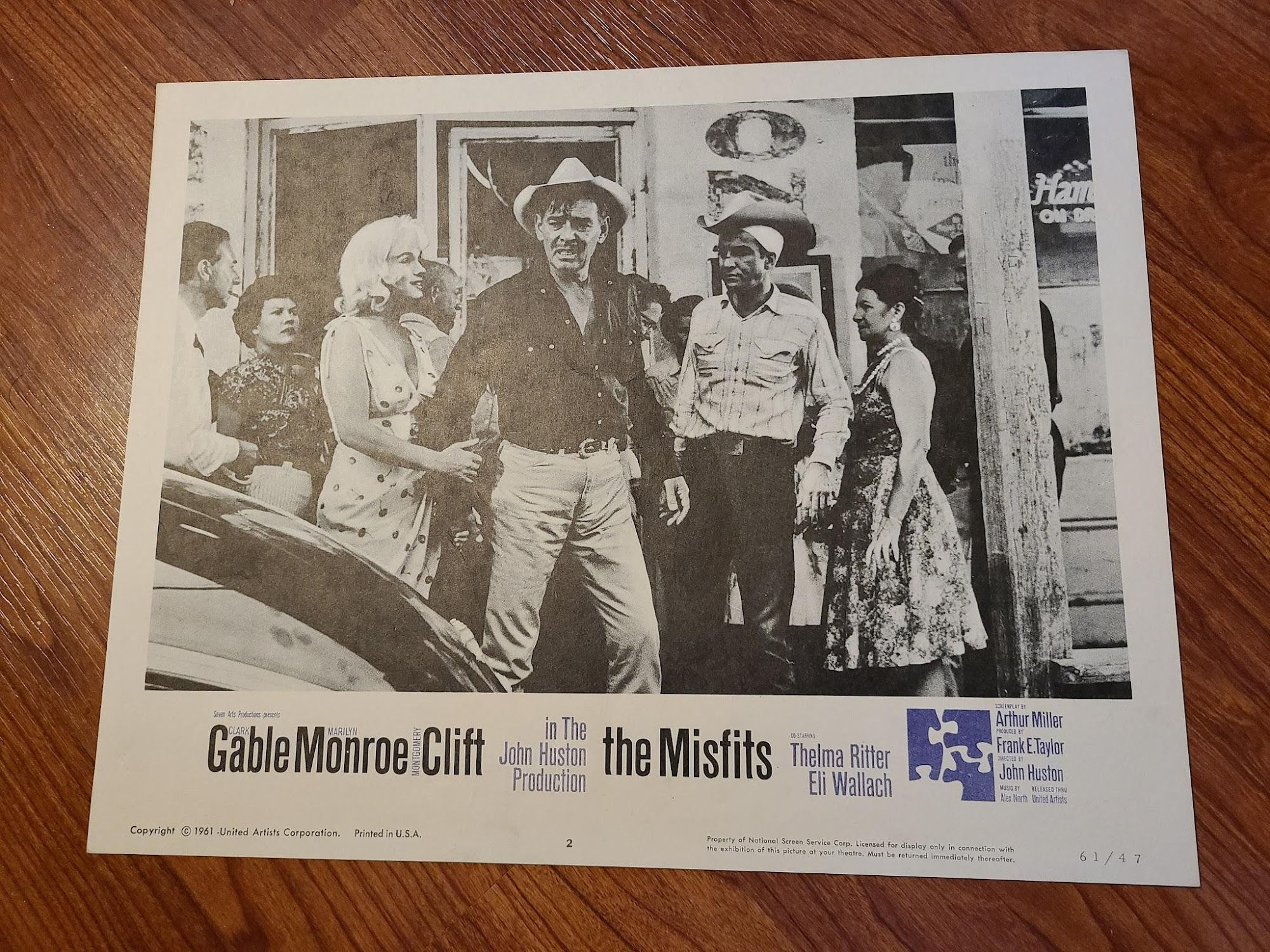 The Misfits 1961 General Lobby Cards