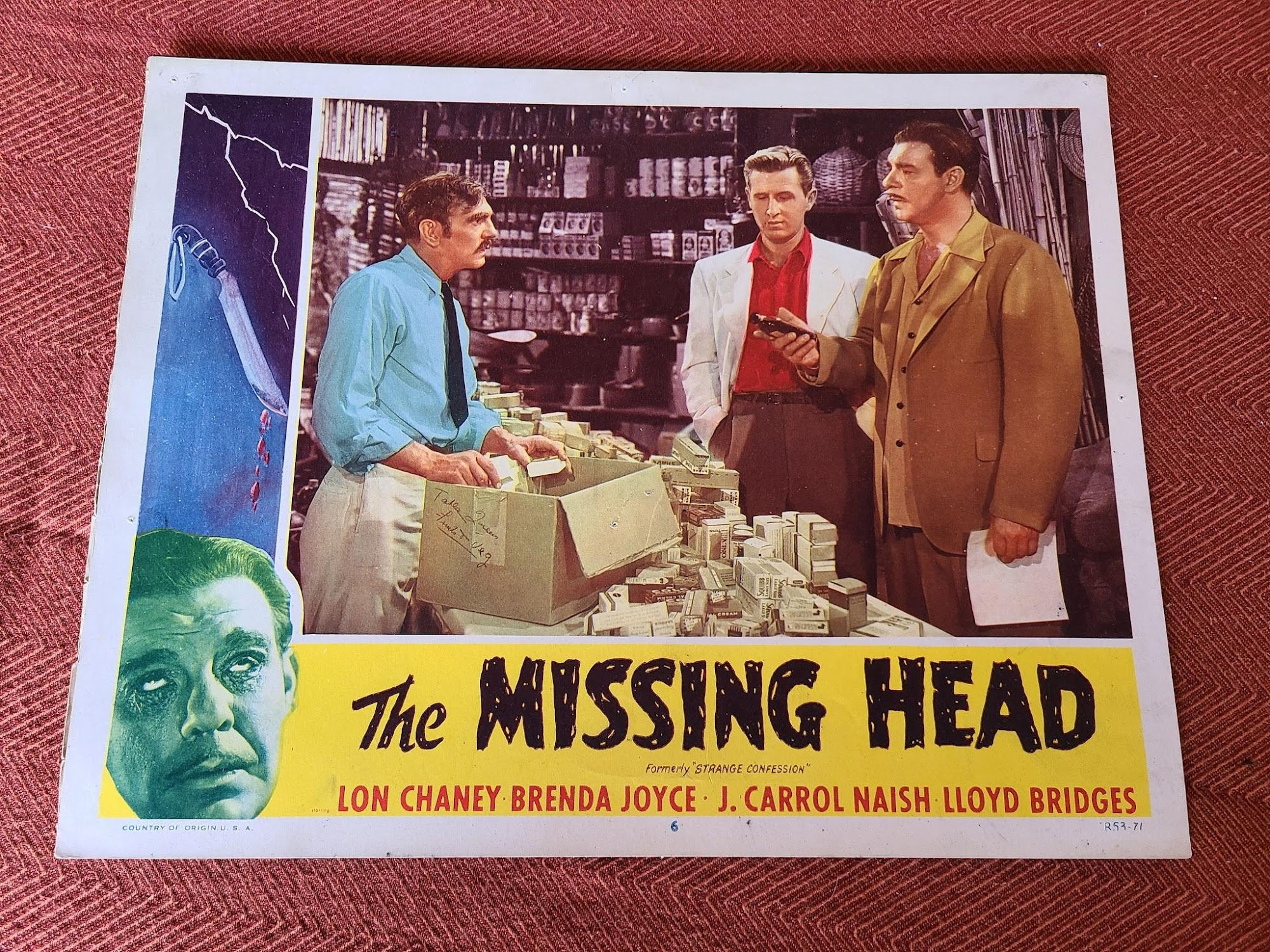 The Missing Head 1945 Scifi/Horror