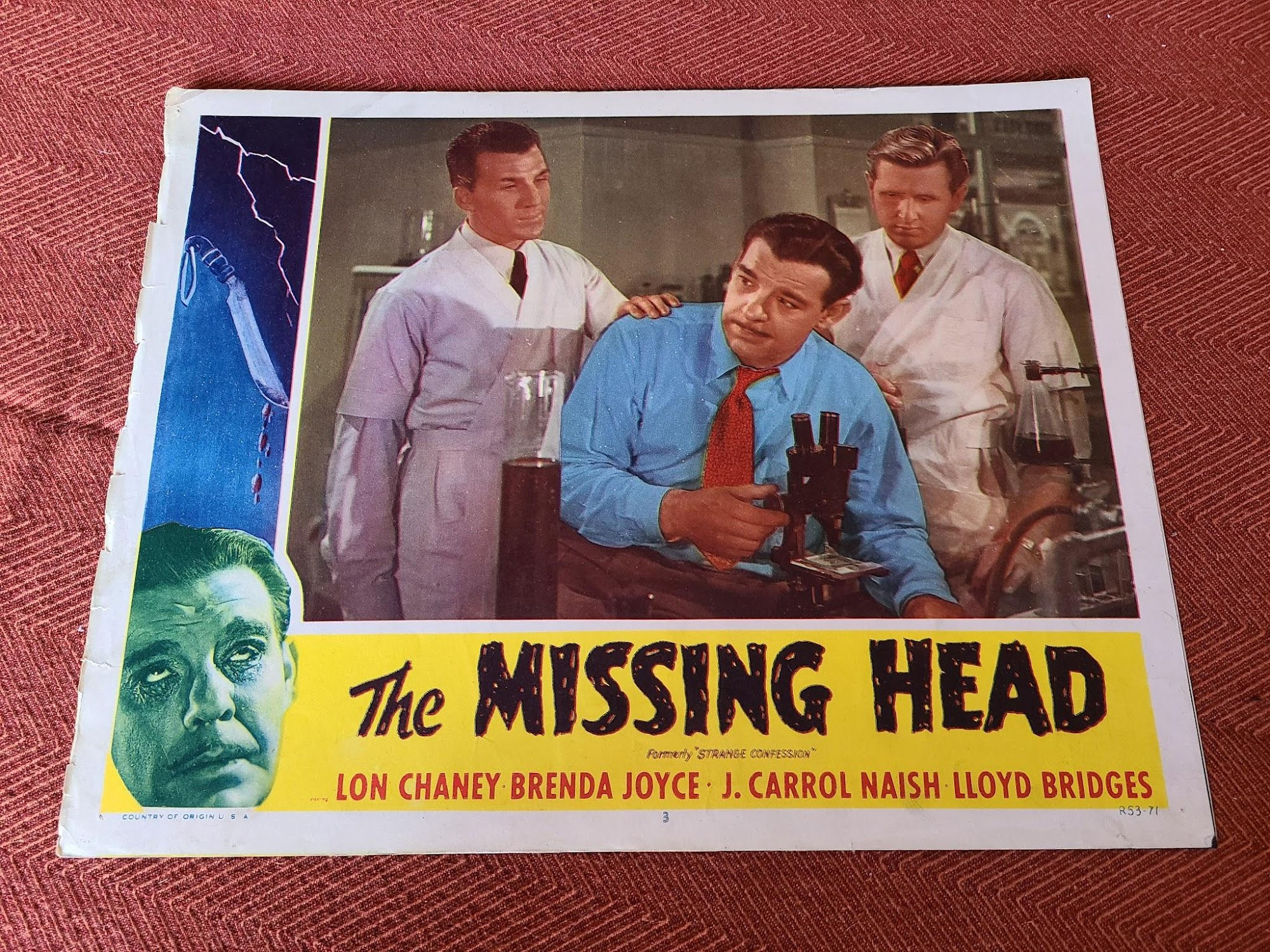 The Missing Head 1945 Scifi/Horror