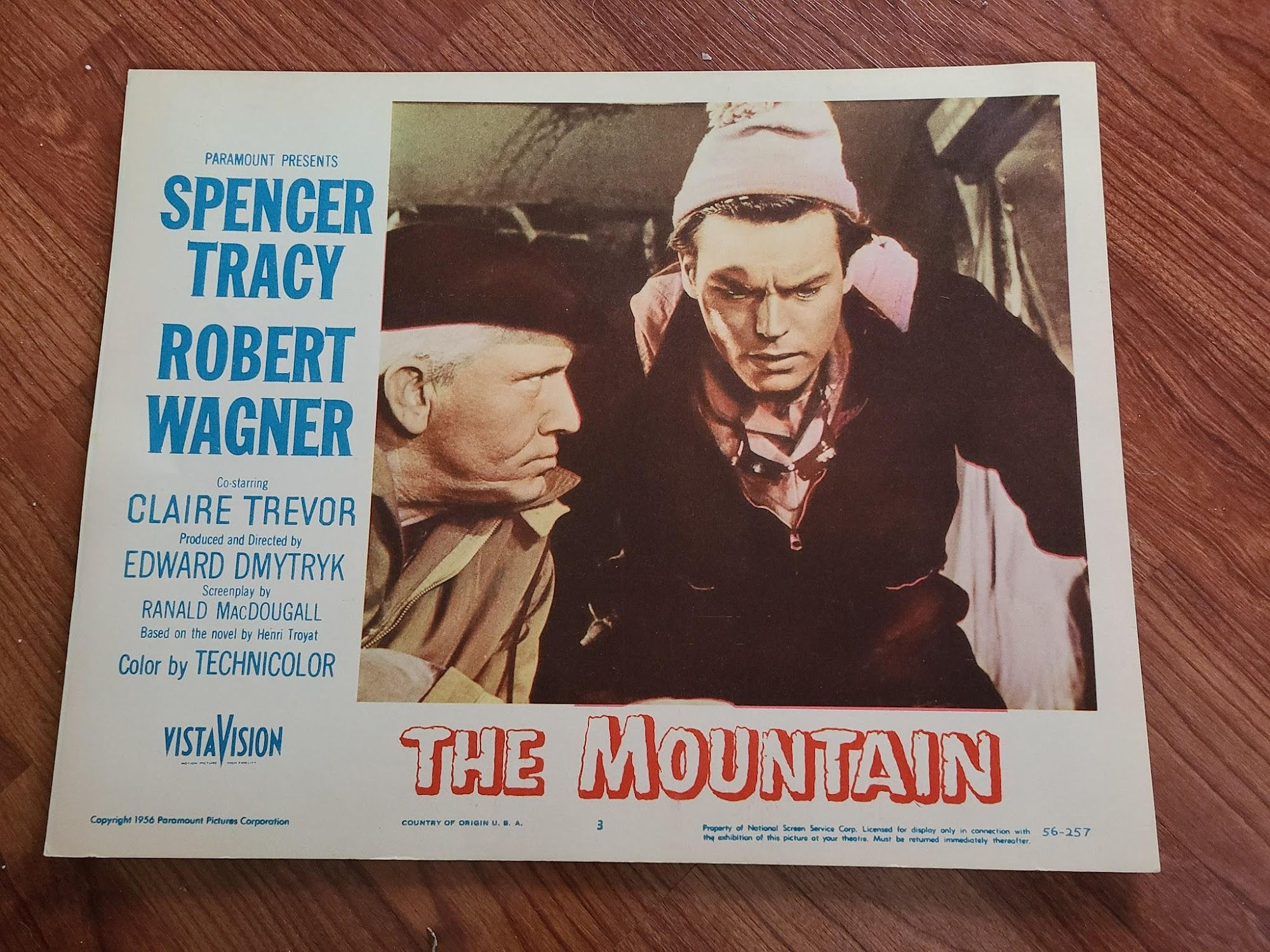 The Mountain 1956 General Lobby Cards