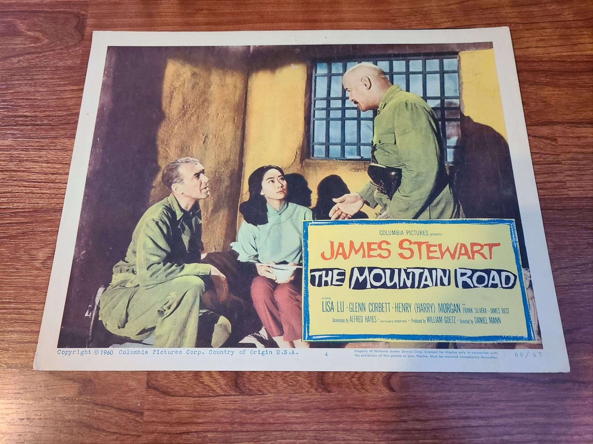 The Mountain Road 1960 Military/Aviation Lobby Cards