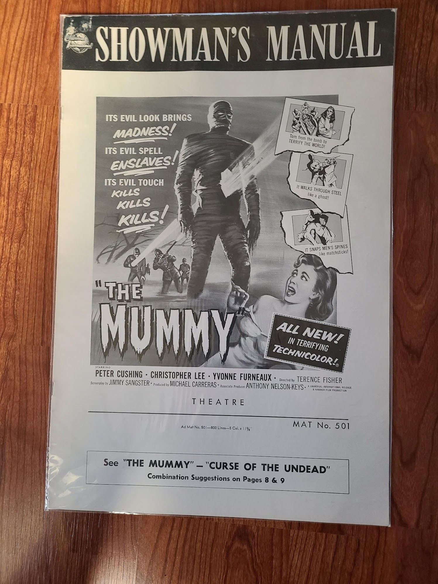 The Mummy 1959 Press Books