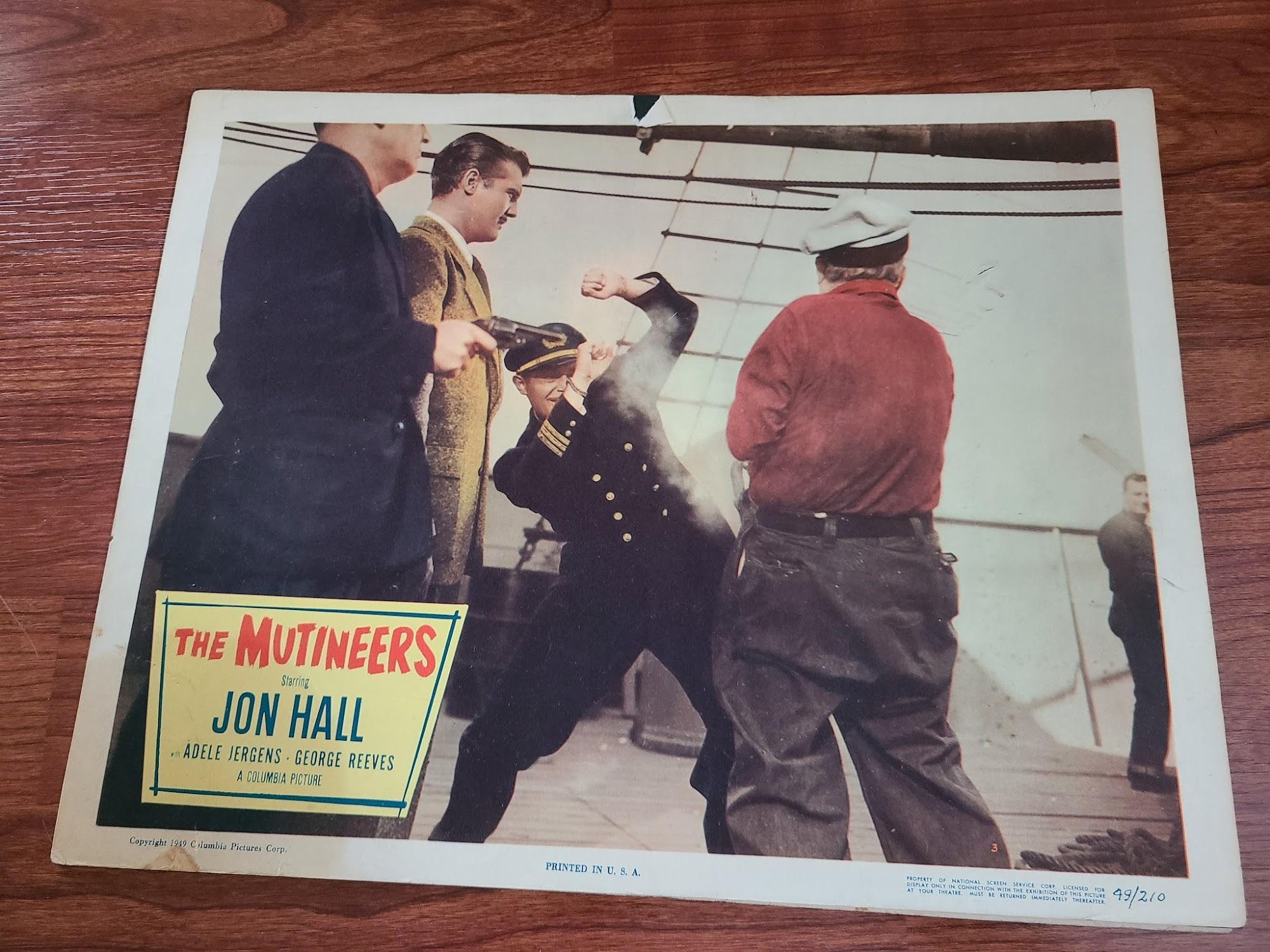 The Mutineers 1949 General Lobby Cards