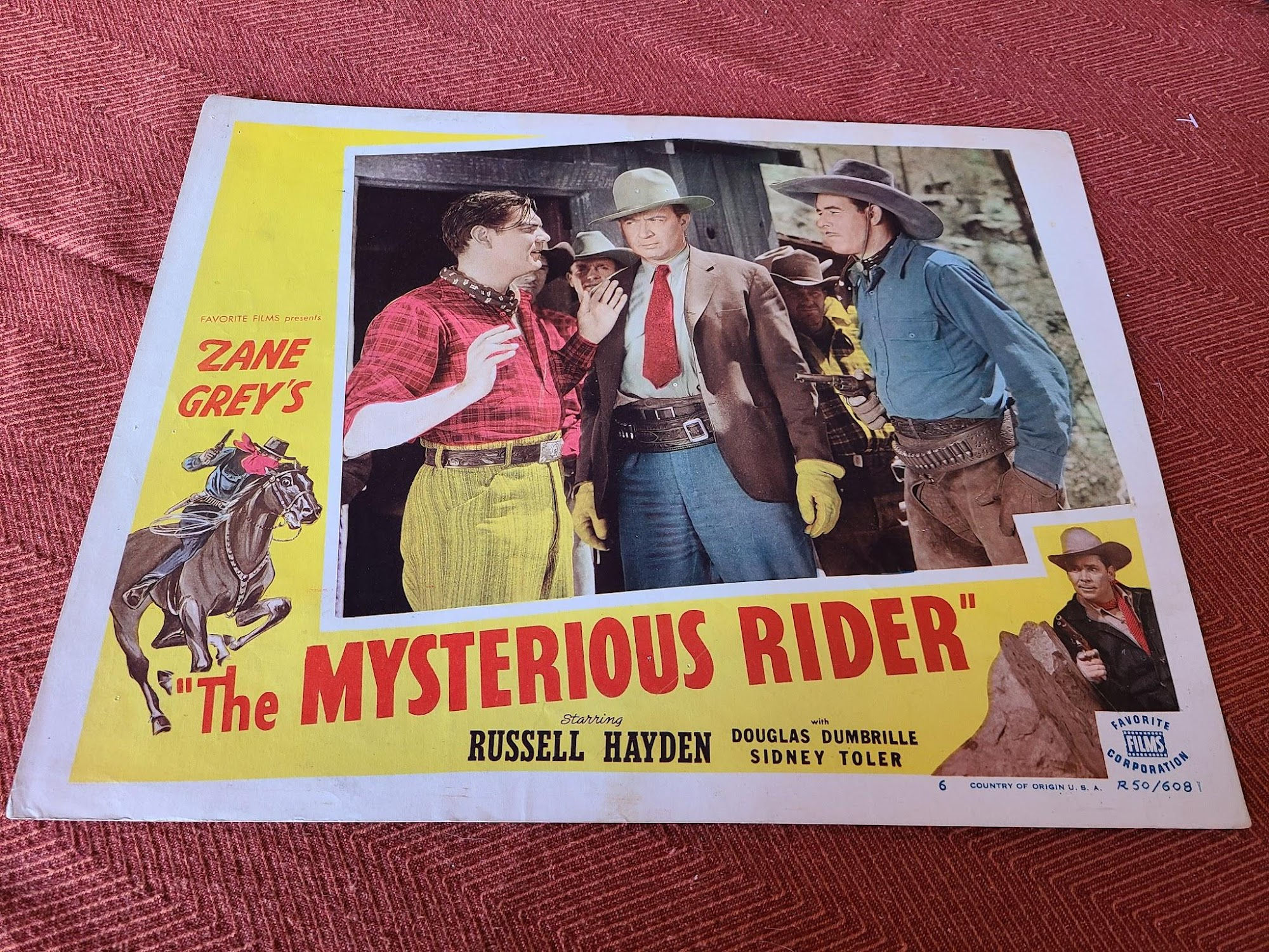 The Mysterious Rider 1938 Western Lobby Cards