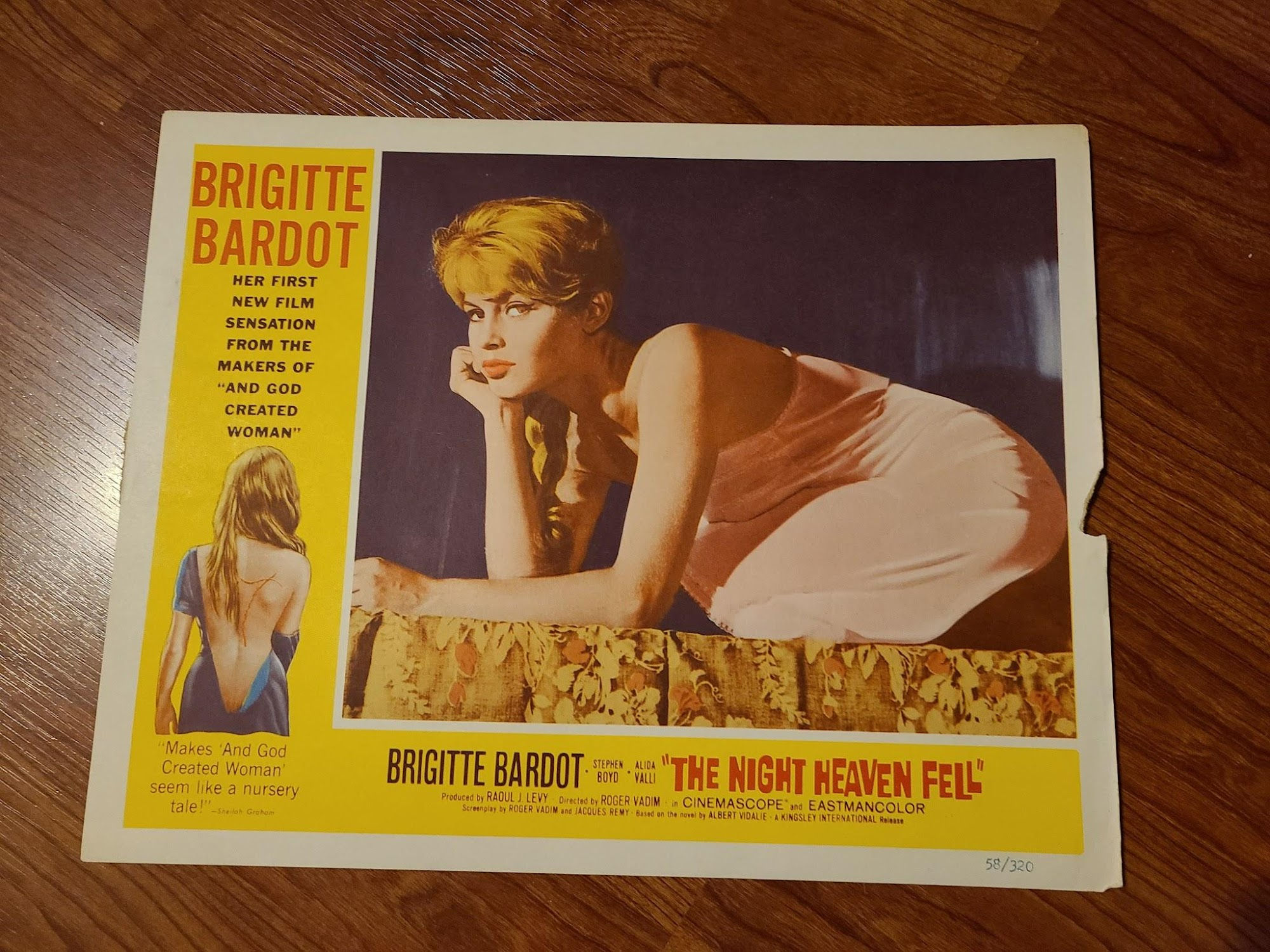 The Night Heaven Fell 1958 General Lobby Cards