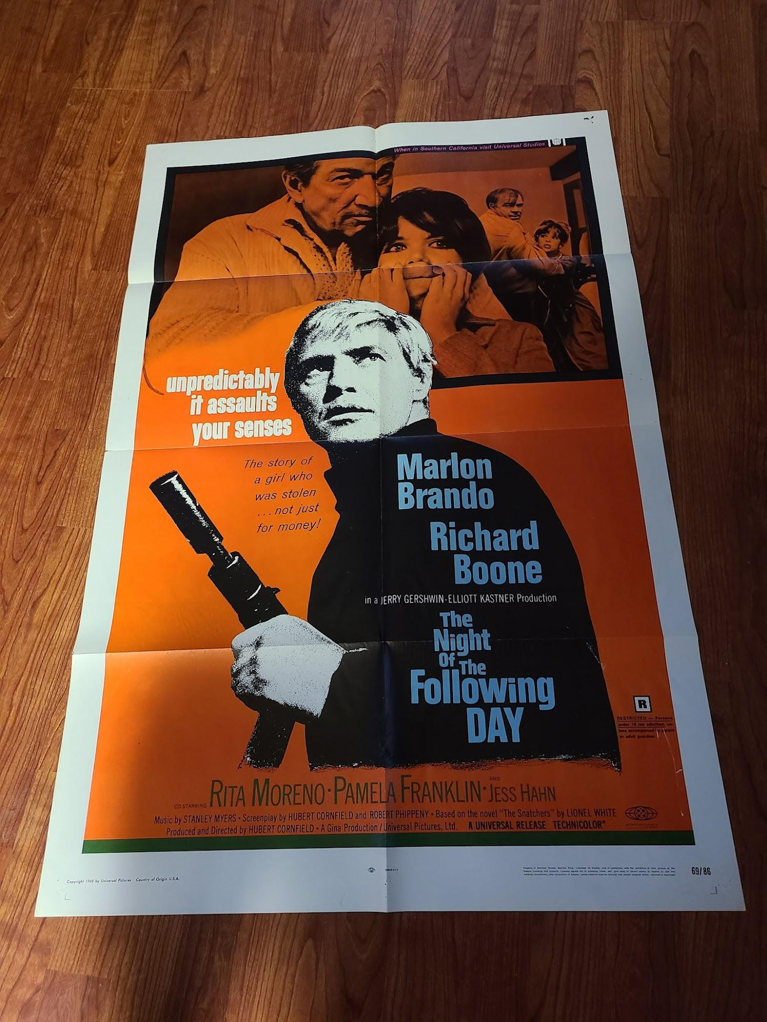The Night of the Following Day 1968 1 Sheets/US