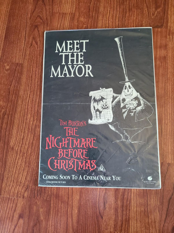 The Nightmare Before Christmas 1993 Window Cards