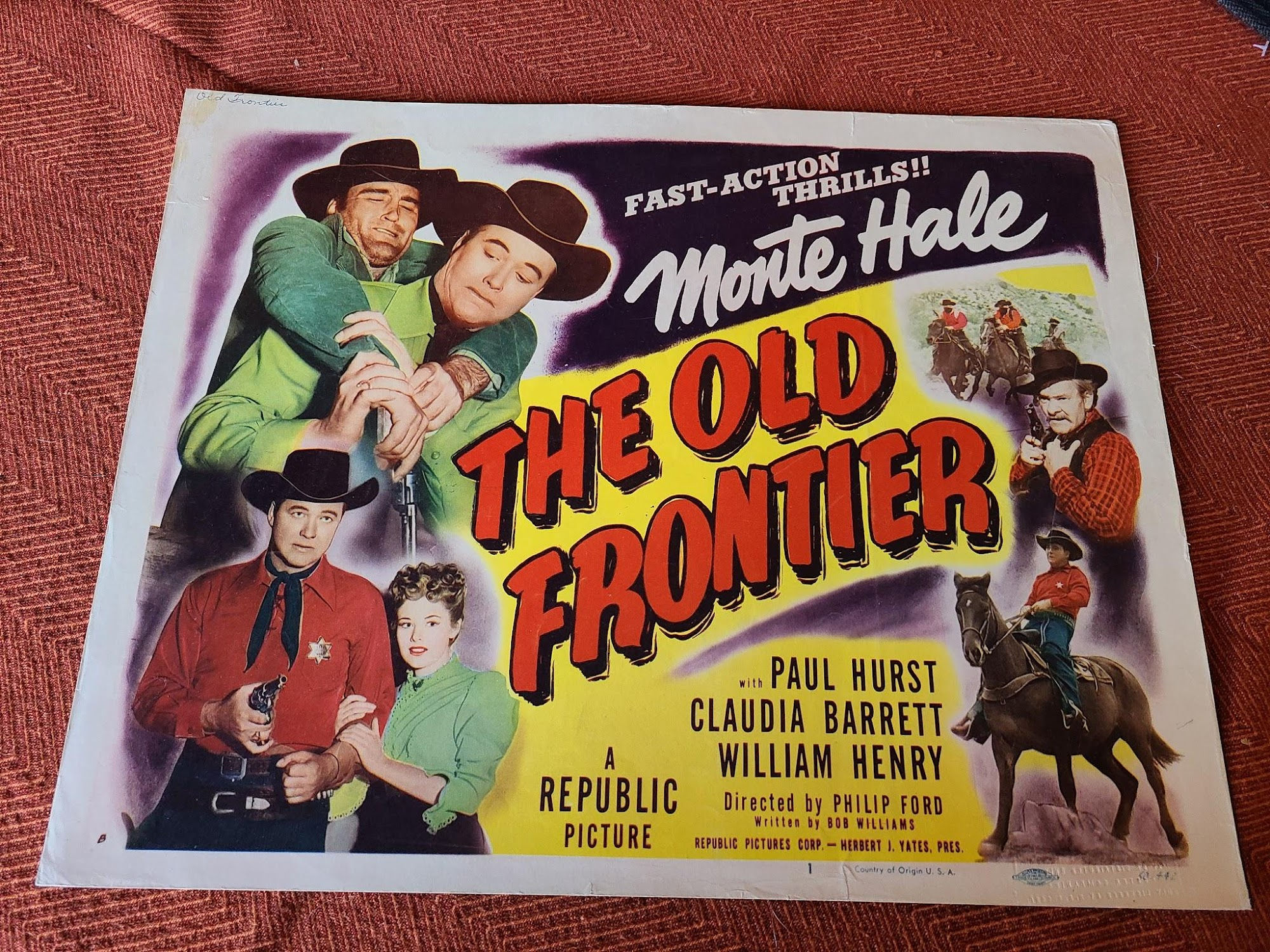 The Old Frontier 1950 Western Lobby Cards