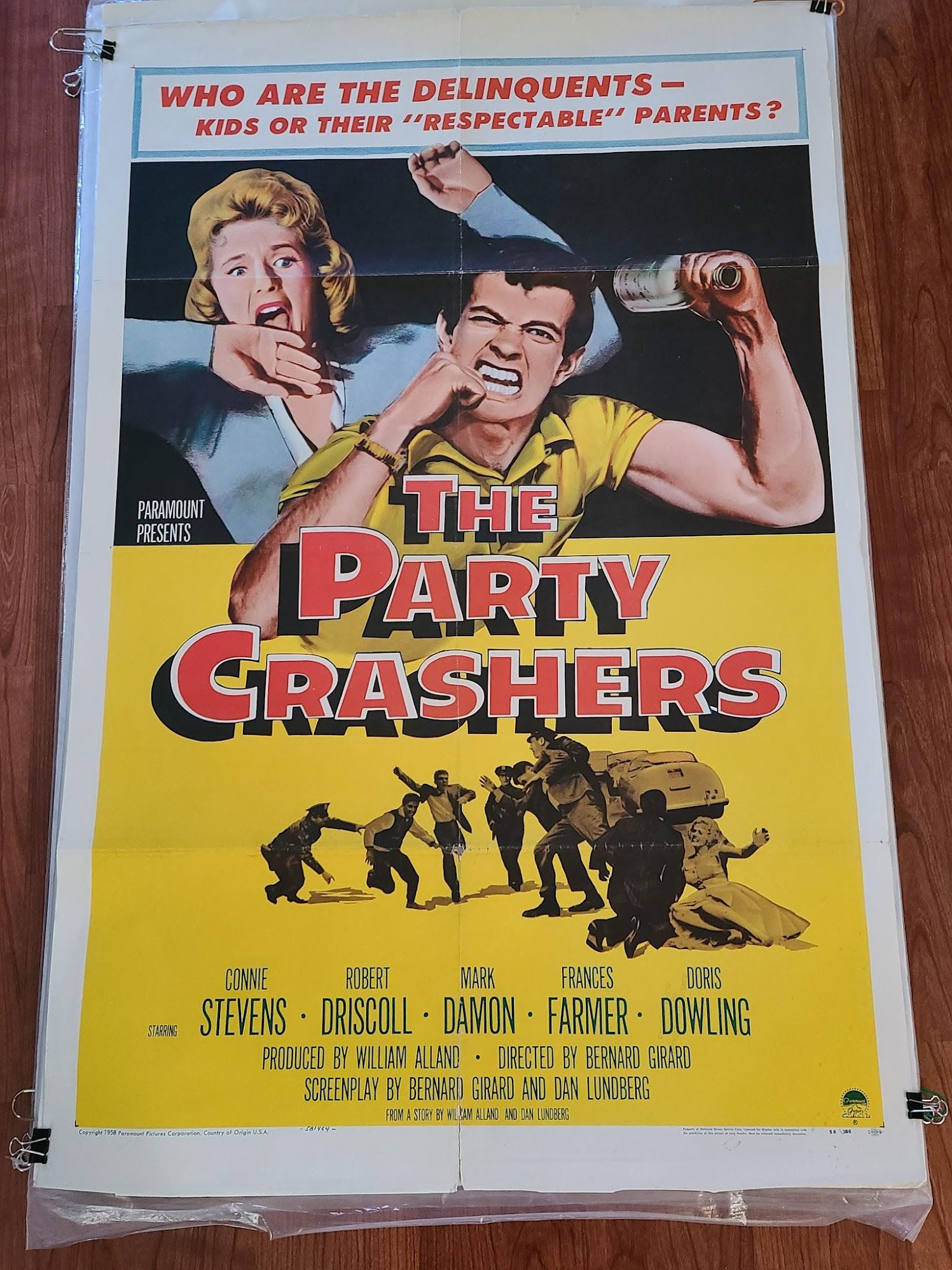 The Party Crashers 1958 1 Sheets/US