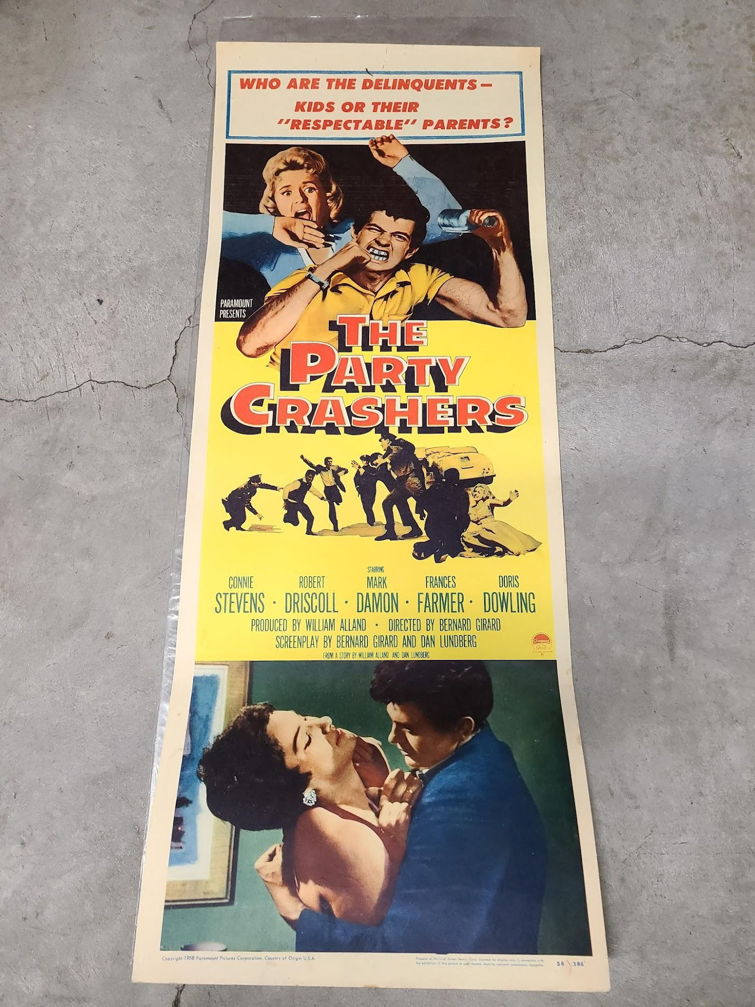 The Party Crashers 1958 Inserts