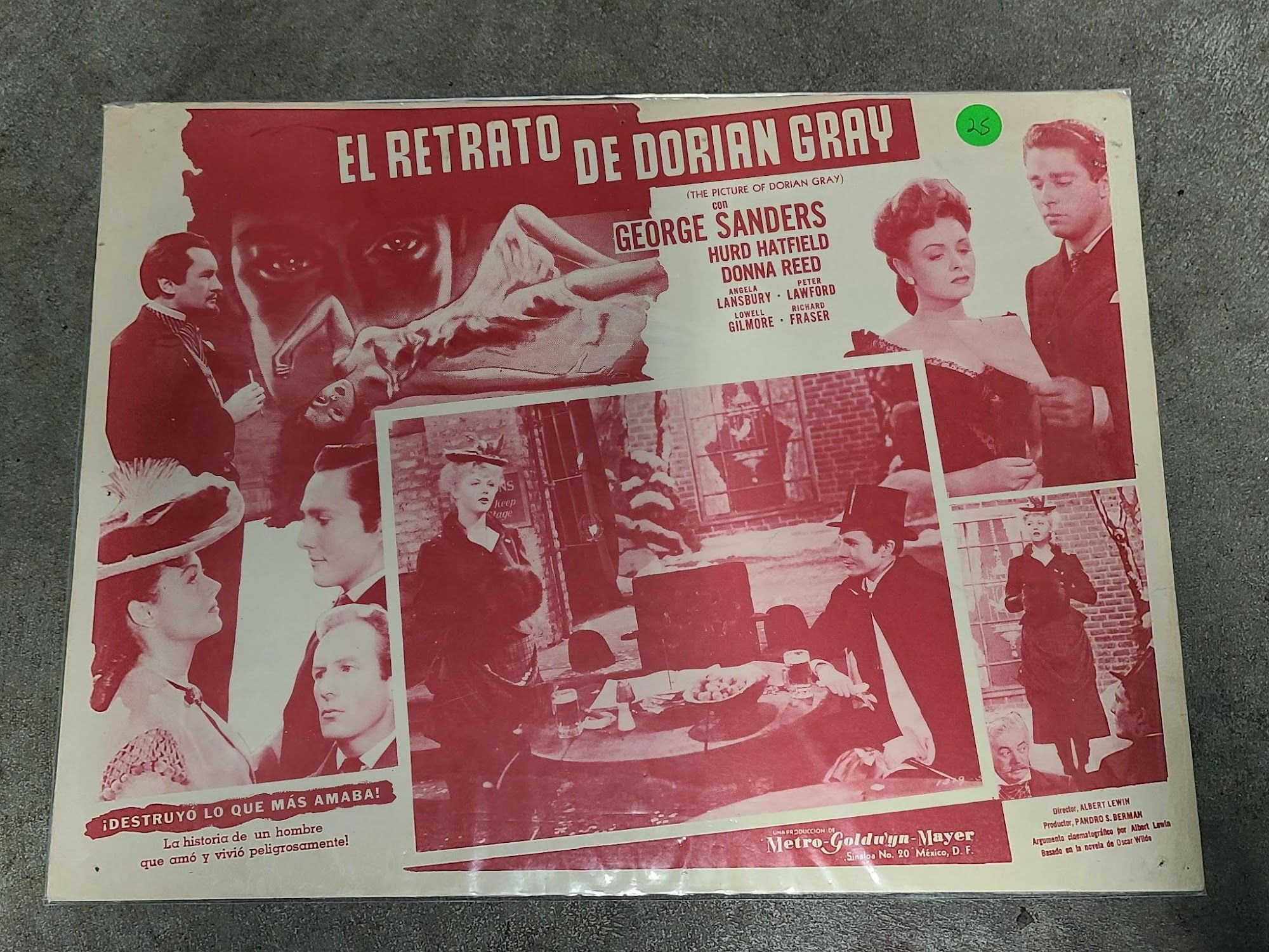 The Picture Of Dorian Gray 1945 Mexican Lobby Cards