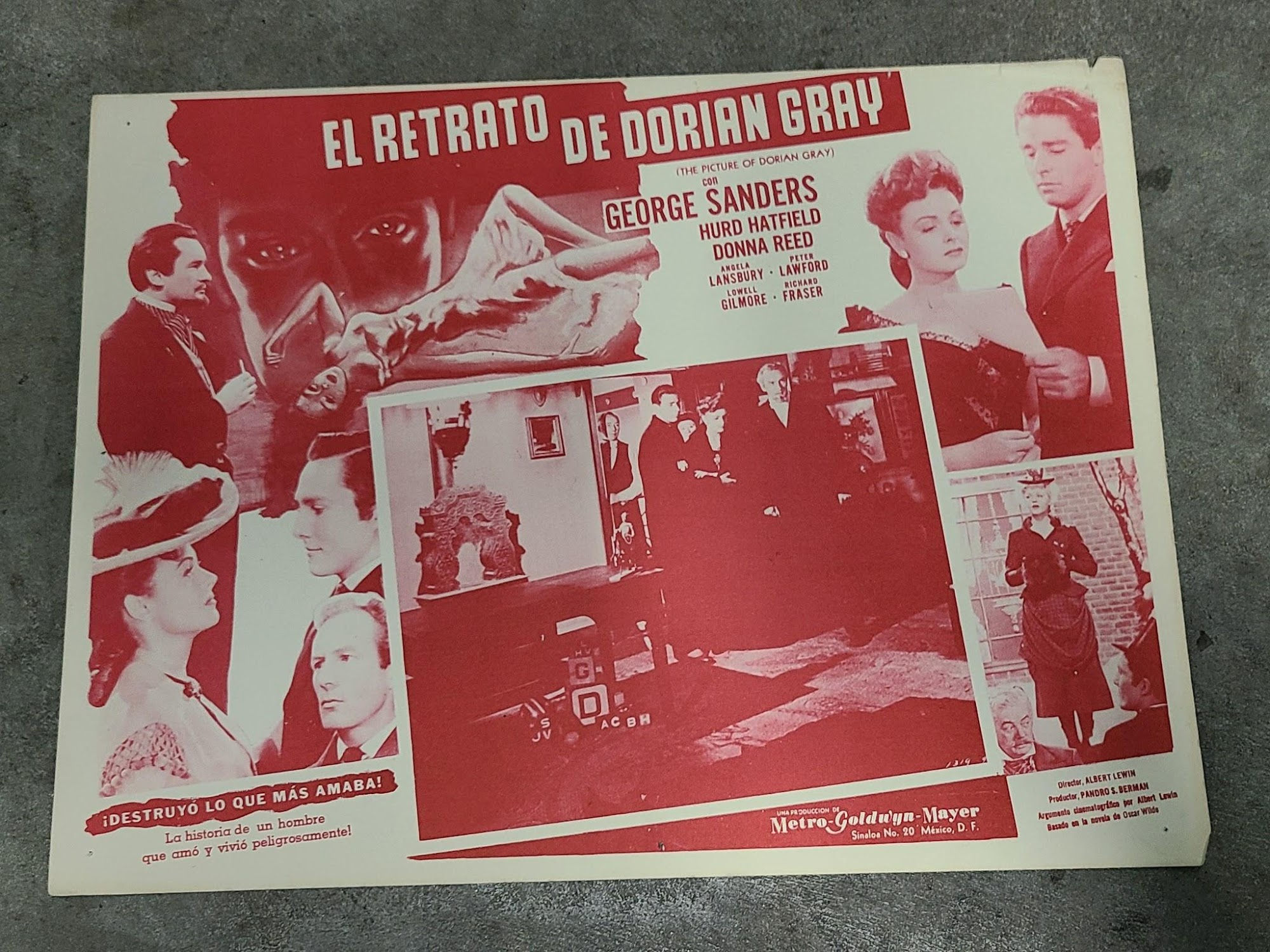 The Picture Of Dorian Gray 1945 Mexican Lobby Cards