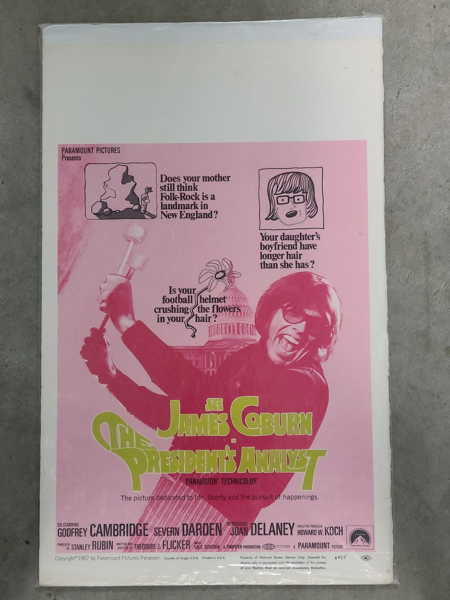 The President's Analyst 1967 Window Cards