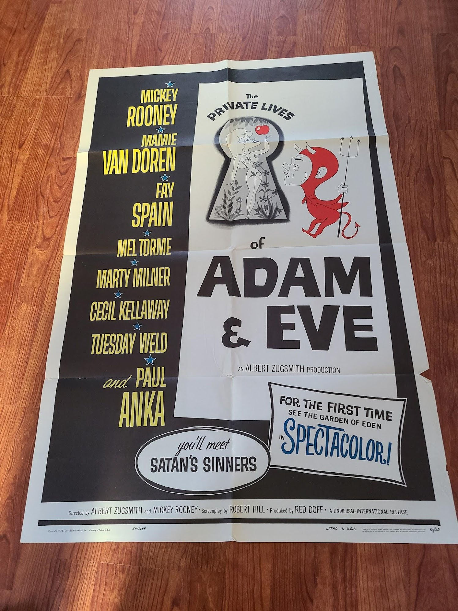 The Private Lives Of Adam and Eve 1960 1 Sheets/US